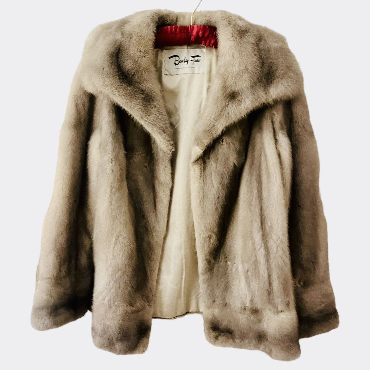 image of Avant Garde x Mink Fur Coat Vintage Emba Mink Fur Coat Autumn Haze Authentic in White, Women's (Siz