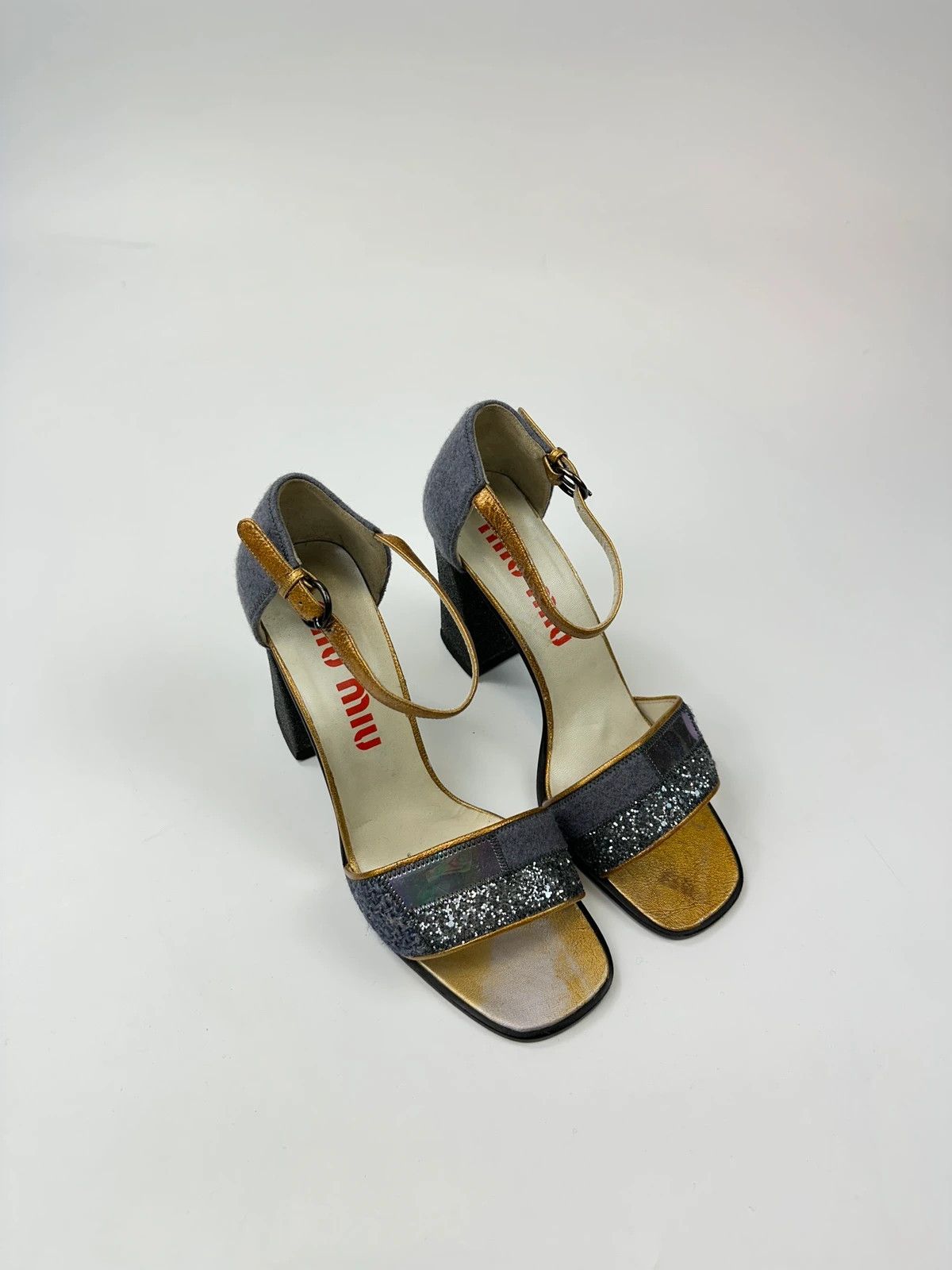 Miu Miu Miu Miu FW1998 PVC Coated Glitter Heels Pumps Shoes Size US 9 / IT 39 - 2 Thumbnail