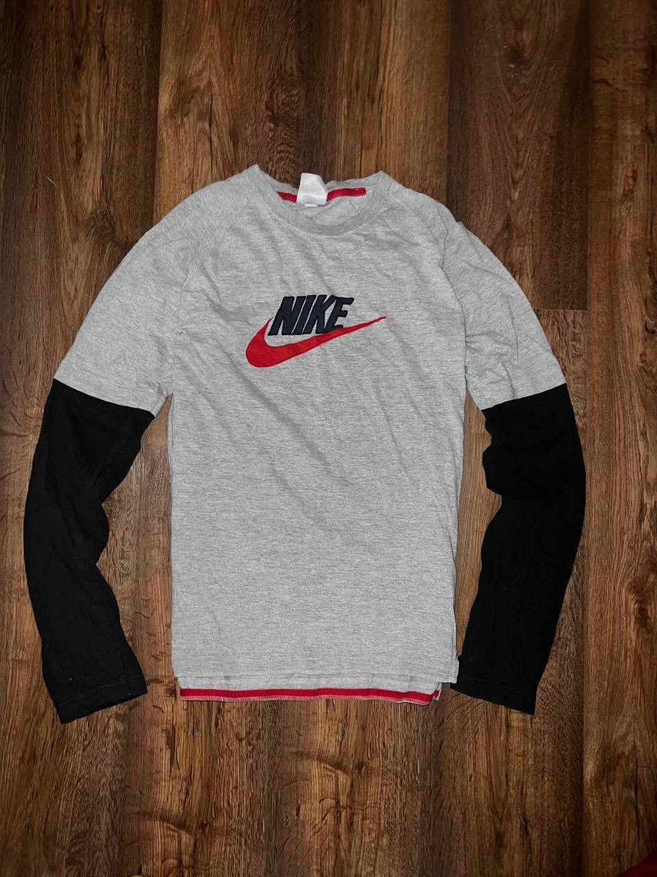 Nike × Vintage Sweatshirt Nike Vintage Big Central Logo 90s Outdoor Style Size US M / EU 48-50 / 2 - 1 Thumbnail