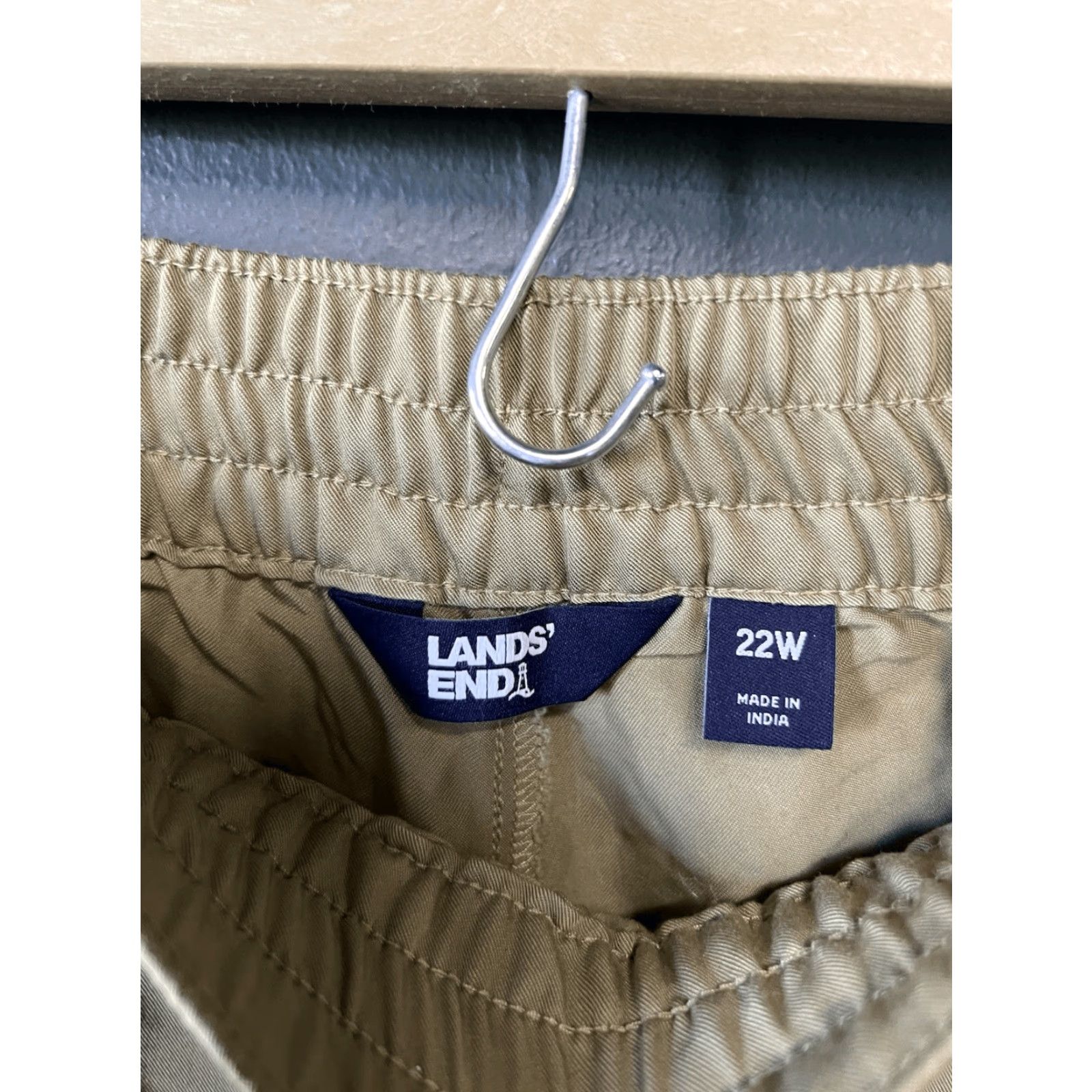 Lands' End Lands' End Womens Pants Yellow Wide-Leg Pull On 22W Chino Wide-Leg Yellow Womens Pants (22W) Size 40" / US 18 - 3 Thumbnail