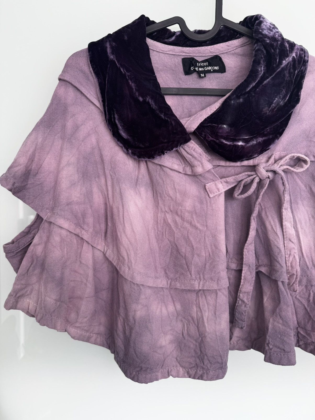 Tricot Comme des Garcons Tricot Comme Des Garçons Purple Short Cape Size M / US 6-8 / IT 42-44 - 2 Thumbnail