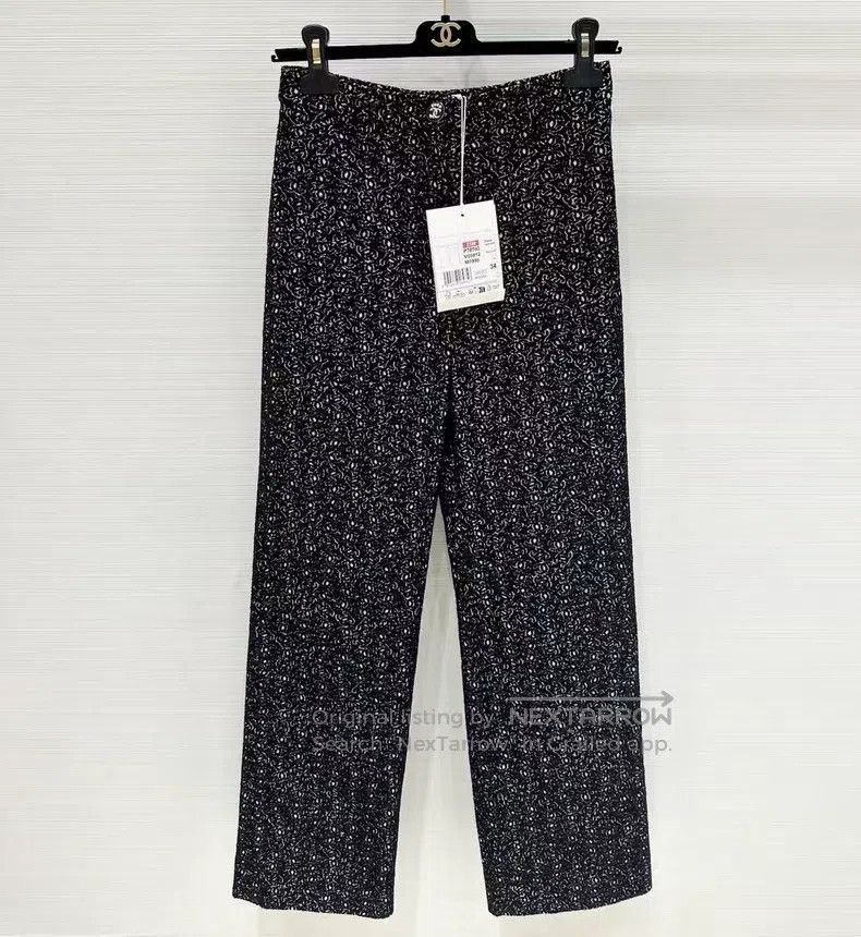 Chanel Chanel 25M coco beach series black full logo pants Size 42" / US 20 - 1 Thumbnail
