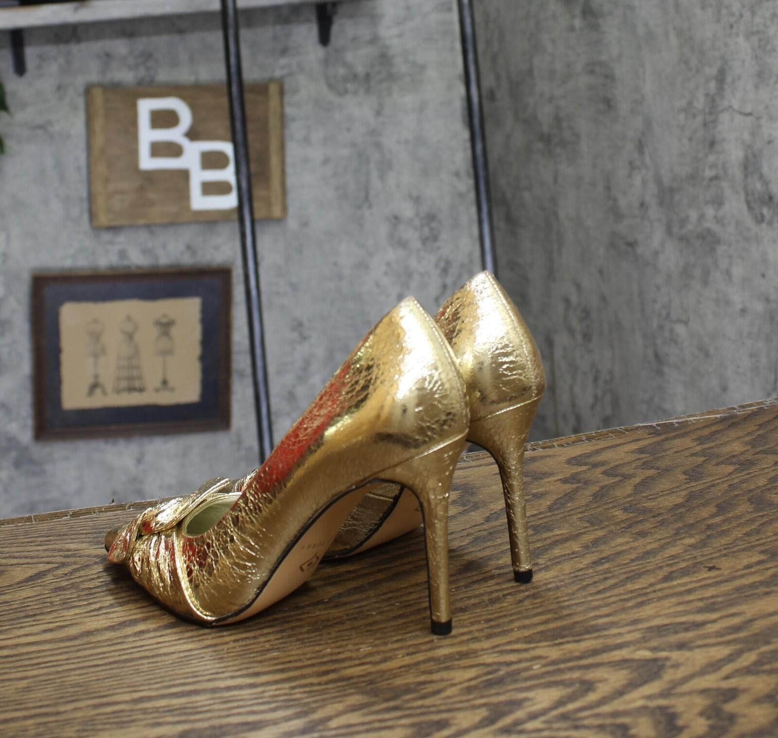 Other Nwt Katy Perry Pointed Toe Pumps Kp2947 Gold Yellow 5.5m Size US 5.5 / IT 35.5 - 2 Thumbnail