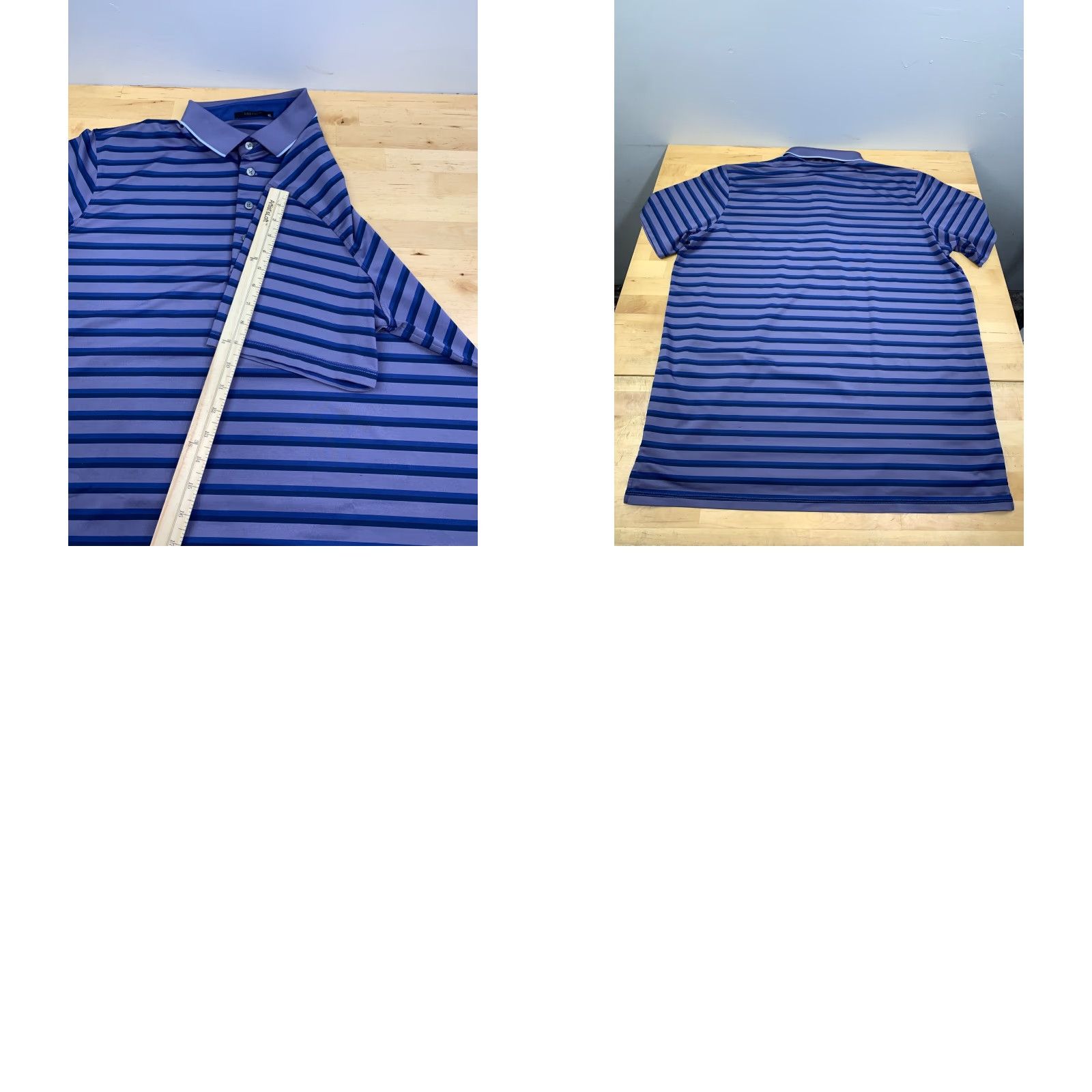 Vintage Polo Golf Shirt Mens XL Purple Striped Lightweight Breathable Stretch Golf Size US XL / EU 56 / 4 - 8 Thumbnail