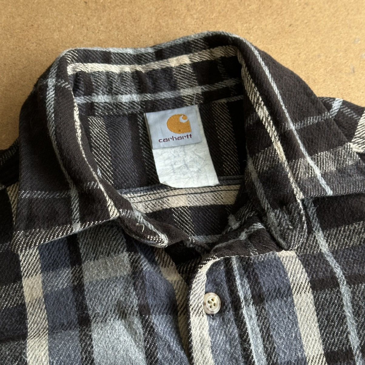 Carhartt Vintage 90s Carhartt Plaid Flannel Shirt Vest Size US L / EU 52-54 / 3 - 4 Thumbnail