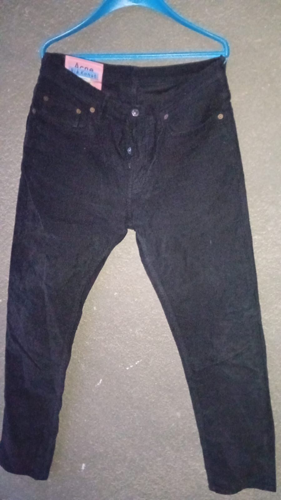 Acne Studios Acne Studios Bla Konst River Courduroy Black Jeans sz 30x32 Size US 30 / EU 46 - 1 Thumbnail