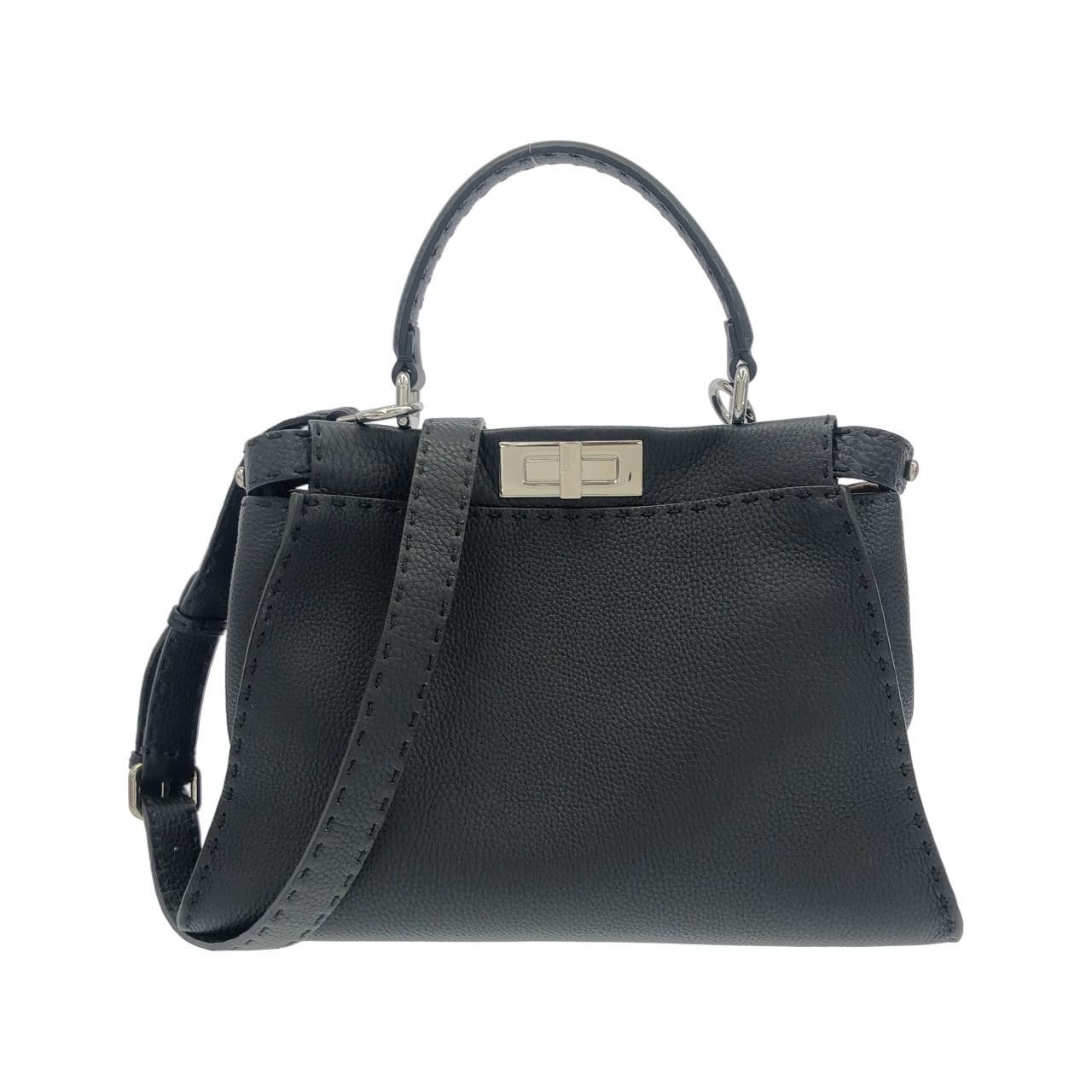 Fendi Fendi Fendi Selleria Peekaboo Calf Handbag Leather Handbag 8BN290Q0J DUTY FREE for USA Size ONE SIZE - 1 Thumbnail