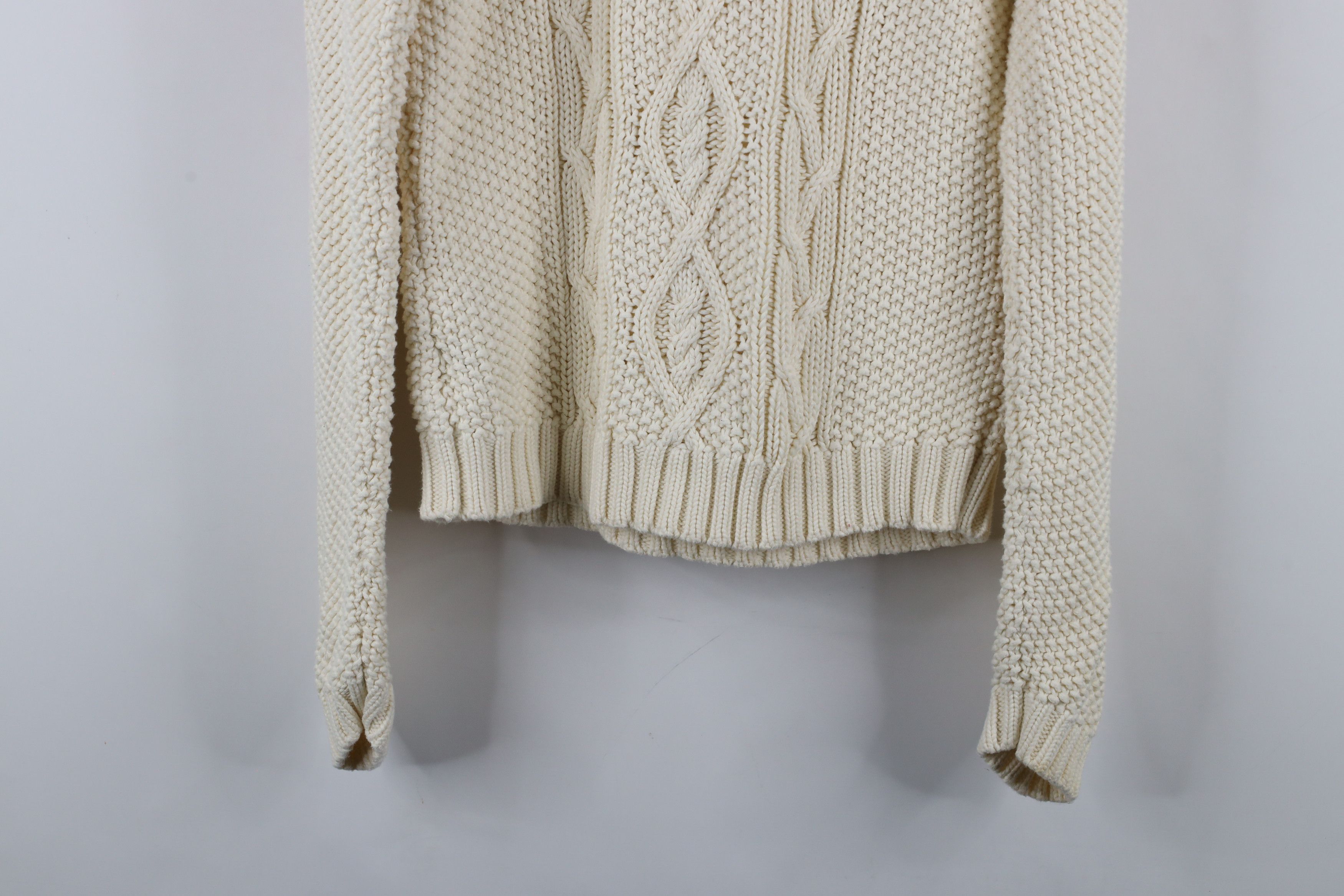 Ralph Lauren × Vintage Vintage 90s Ralph Lauren Knit Fisherman Turtleneck Sweater Size L / US 10 / IT 46 - 8 Thumbnail
