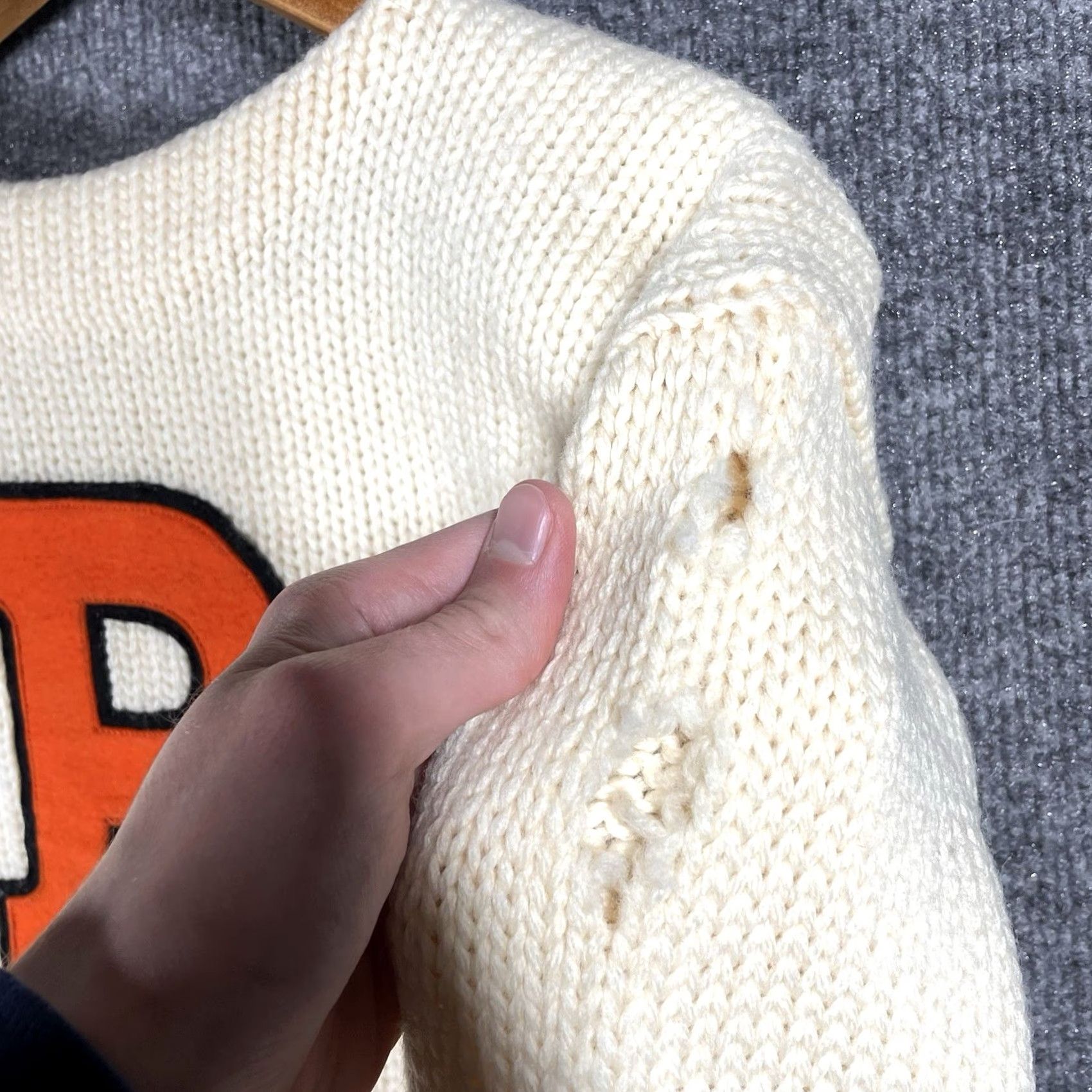 Vintage VINTAGE Princeton University Letterman Sweater Wool 40s Size M Ivory Women's Mens Boys Girls 1940s Decade 1940s Decade Size US M / EU 48-50 / 2 - 7 Thumbnail