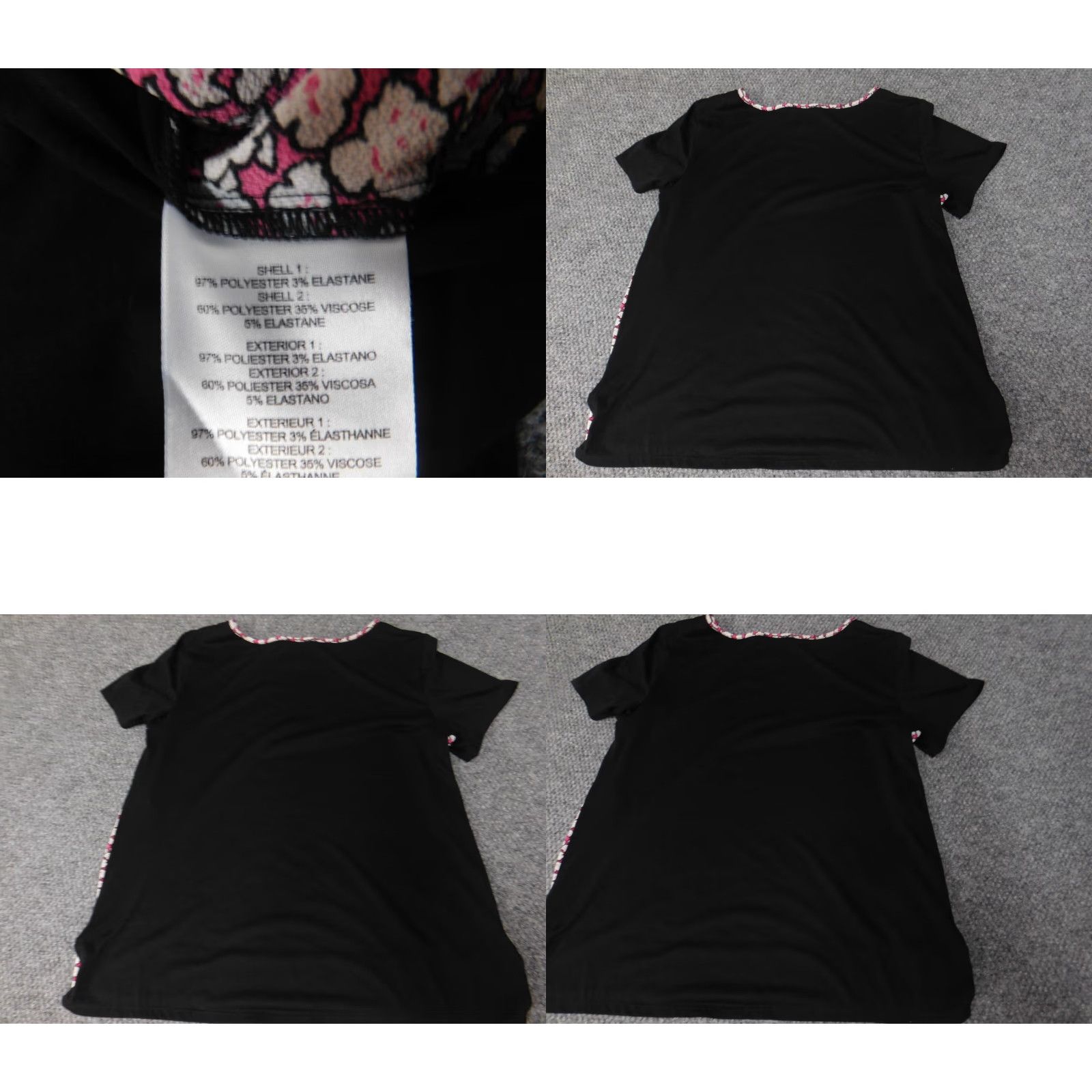 Jones New York Jones New York Womens Blouse L Red Floral Cap Sleeve Crew Neck Top Blouse Womens Size L / US 10 / IT 46 - 8 Thumbnail
