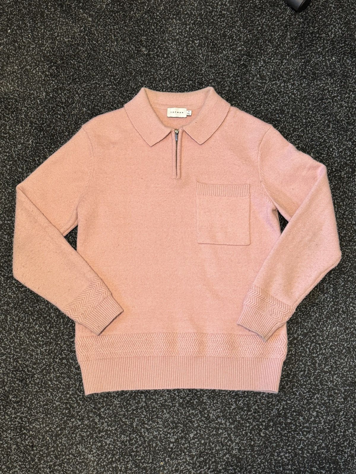 Topman Pull Polo Topman - Effet Mohair Size US S / EU 44-46 / 1 - 1 Thumbnail