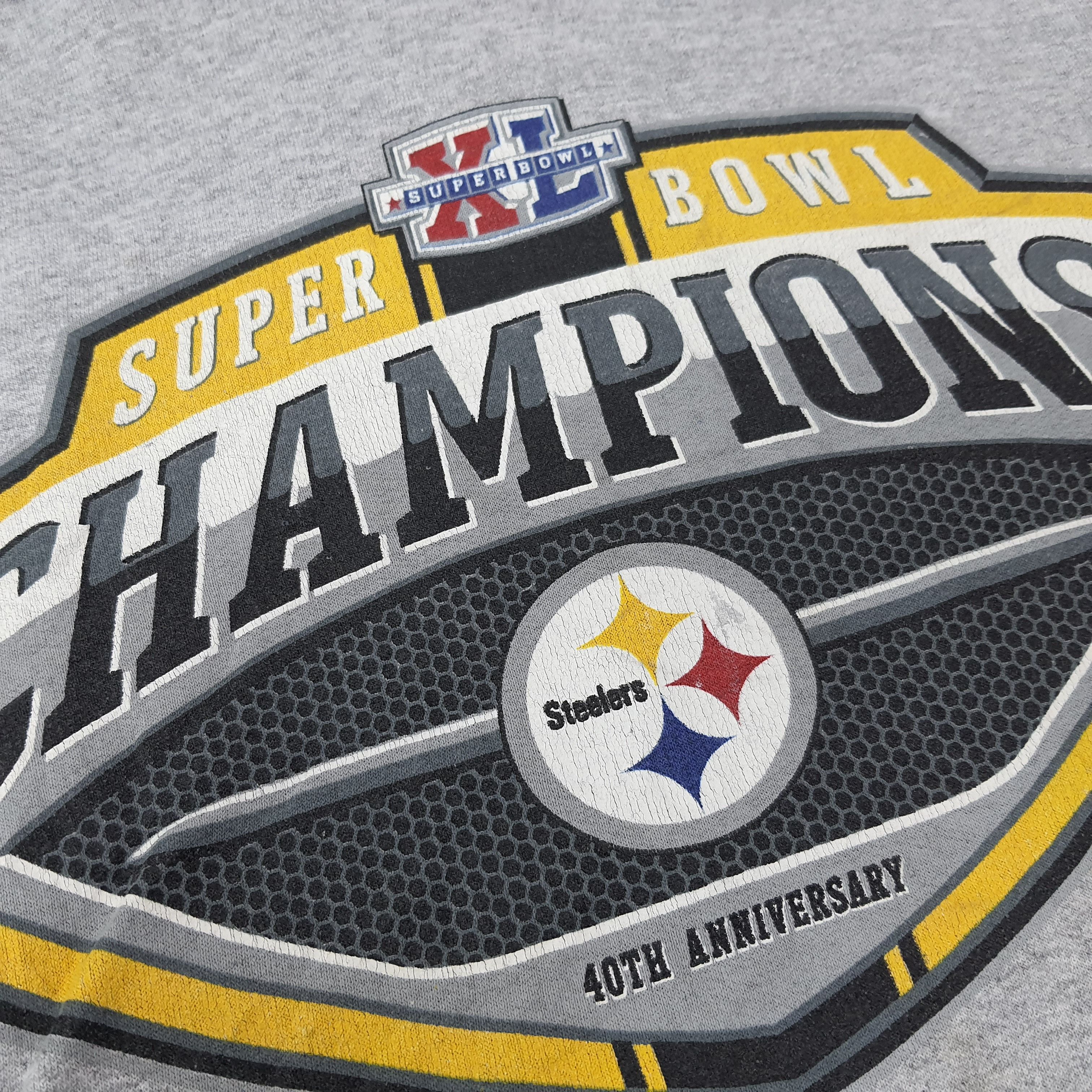 Reebok Vintage Reebok Steelers Super Bowl Champions Hoodie C262N25 Size US L / EU 52-54 / 3 - 3 Thumbnail