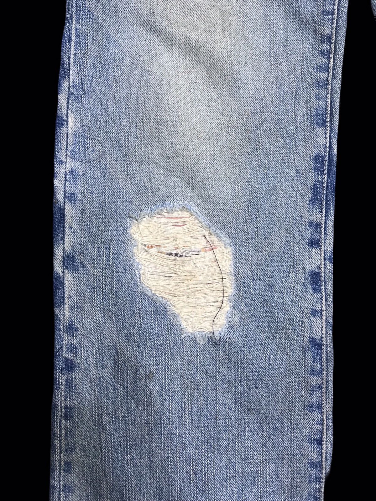 PPFM 💥DOUBLE WAIST💥Archival PPFM Distressed Patchwork Denim F86 Size US 33 - 6 Thumbnail