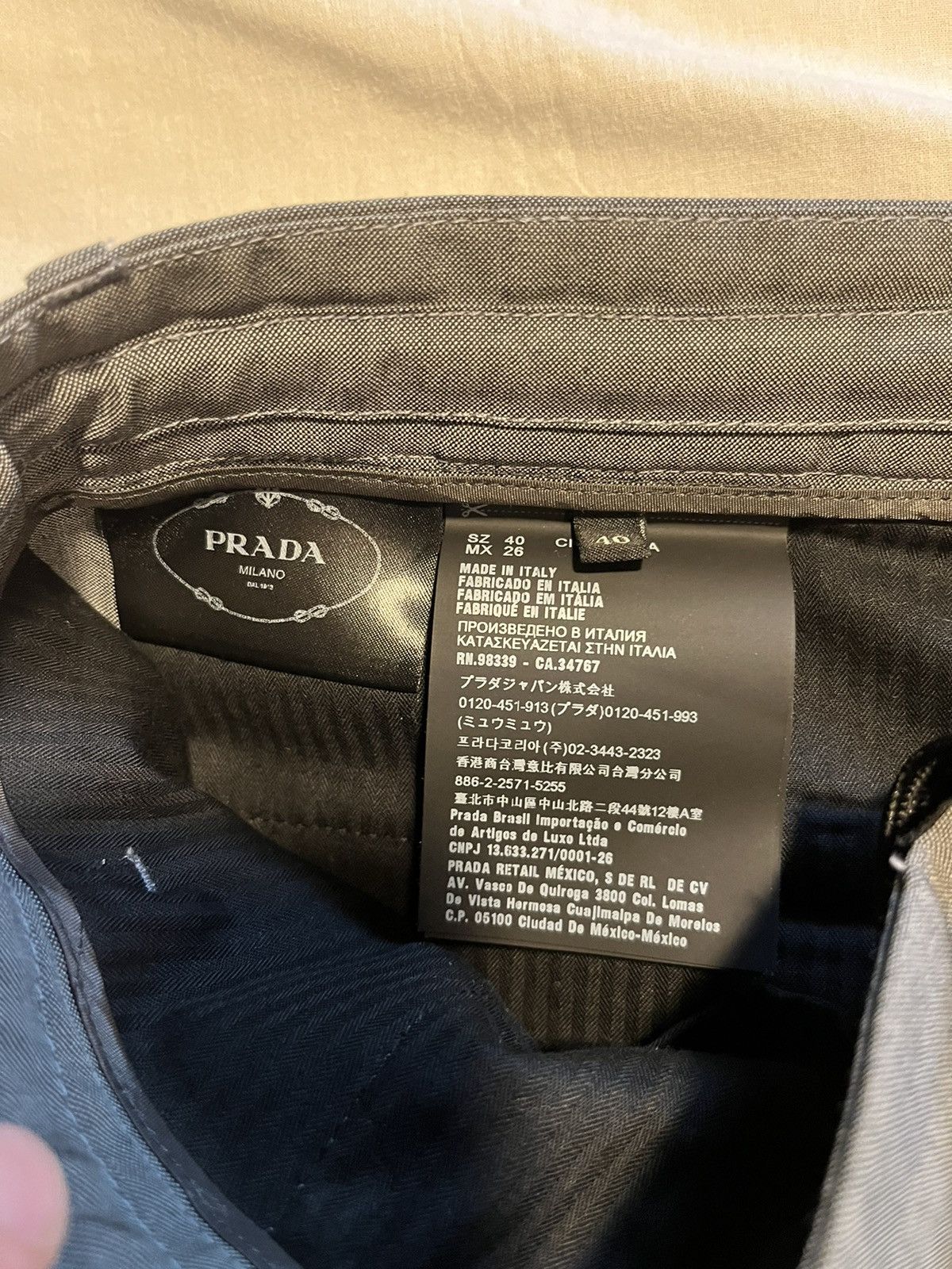Prada Prada velcro wool trousers. Size US 31 - 9 Thumbnail