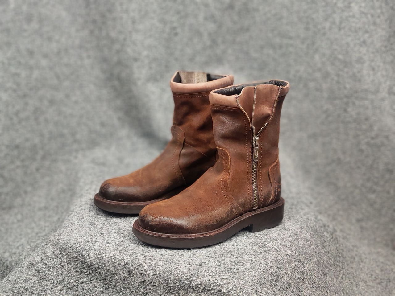 Alberto Fasciani Alberto Fasciani Handmade Luxury Ankle Zip Leather Boots Size US 6 / IT 36 - 7 Thumbnail