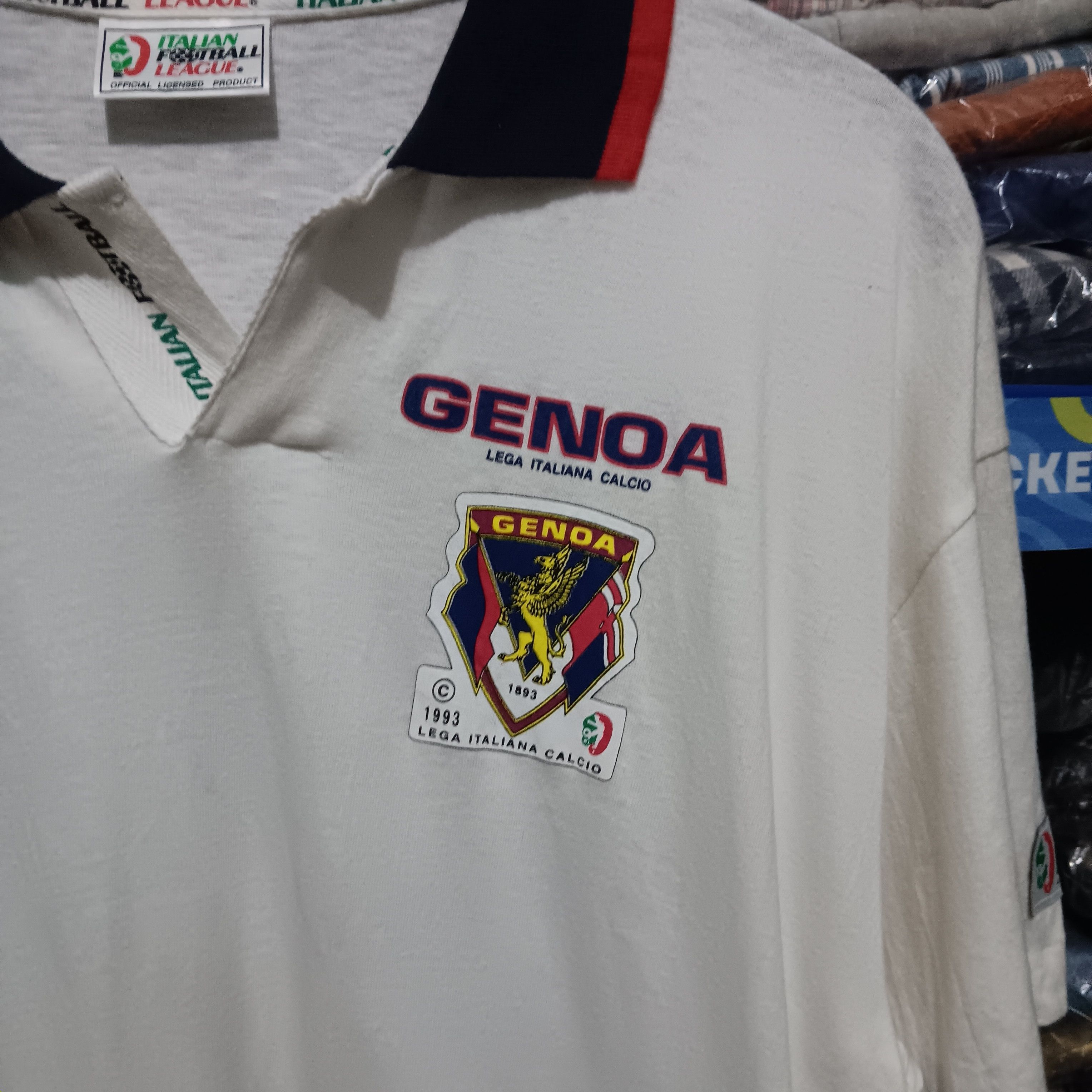 Kappa Vintage Kappa GENOA serie A polo shirt Size US L / EU 52-54 / 3 - 2 Thumbnail