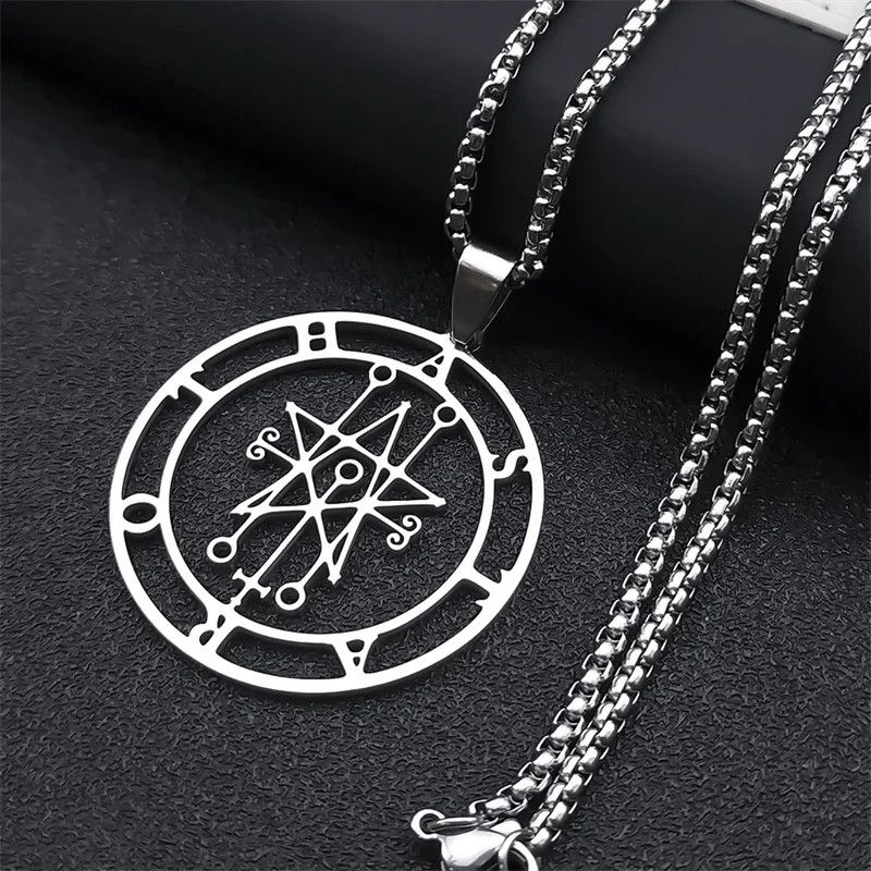 Jewelry Astaroth Sigil Goetia Pendant Necklace Emblem Talisman Size ONE SIZE - 3 Thumbnail