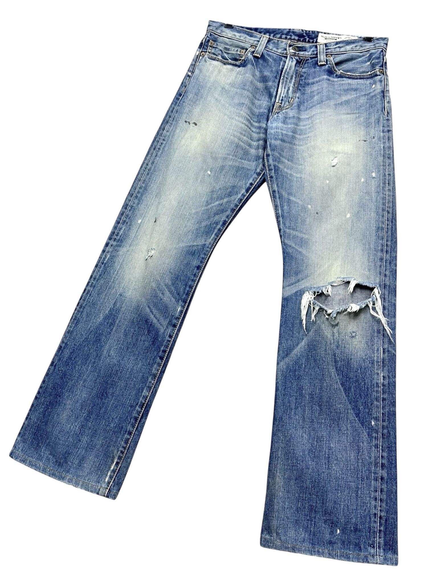 KOJIMA GENES Made in Nippon Super Real Used Light Mudmax Punk Blow Out Size US 30 / EU 46 - 7 Thumbnail