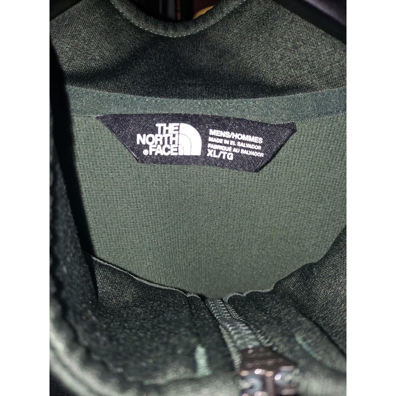 The North Face The North Face 1/2 Zip Dark Green and Gray Sweatshirt Size X Size US XL / EU 56 / 4 - 4 Thumbnail