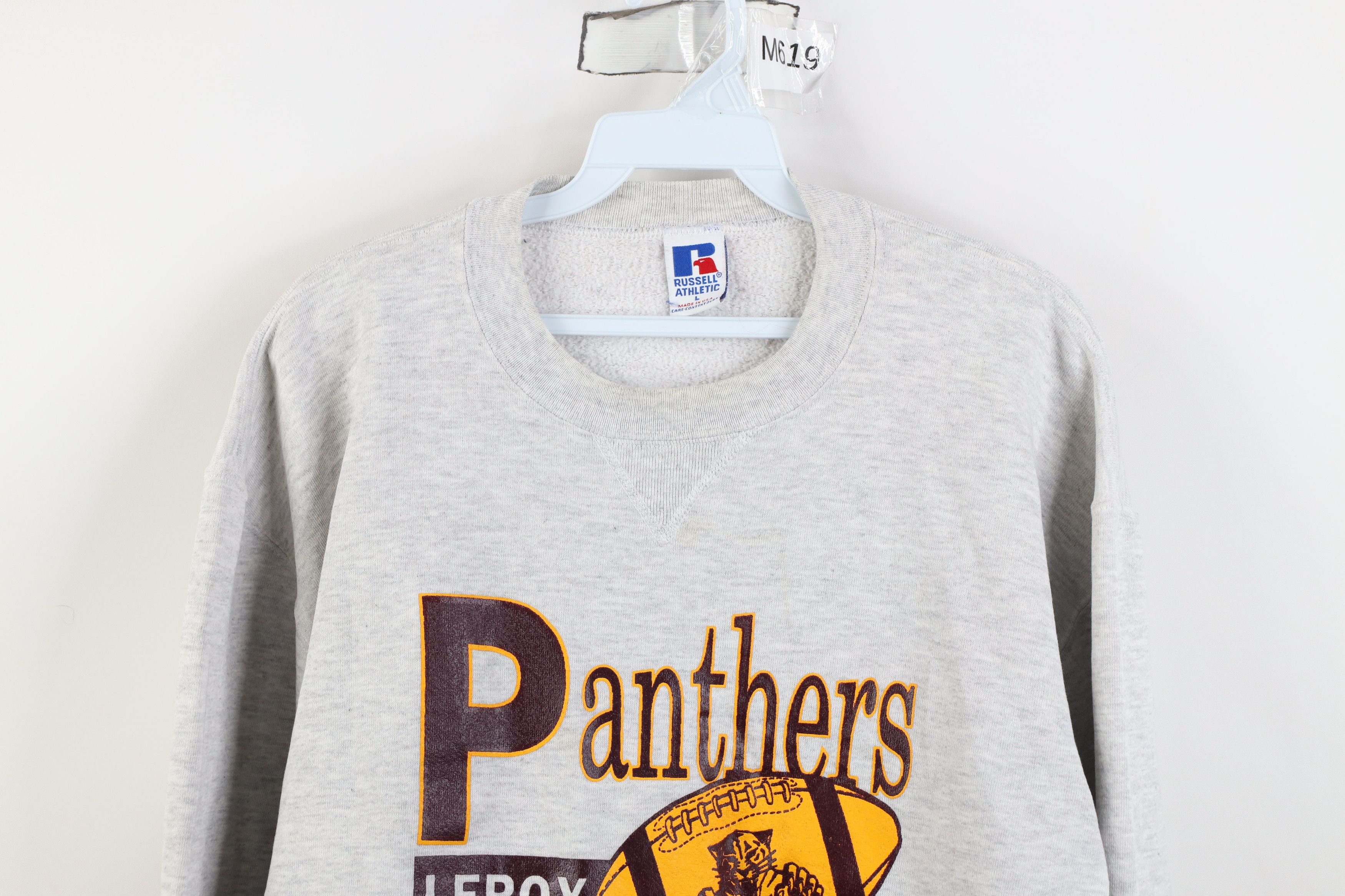 Russell Athletic Vintage 90s Russell Athletic Football Sweatshirt Gray USA Size US L / EU 52-54 / 3 - 2 Thumbnail
