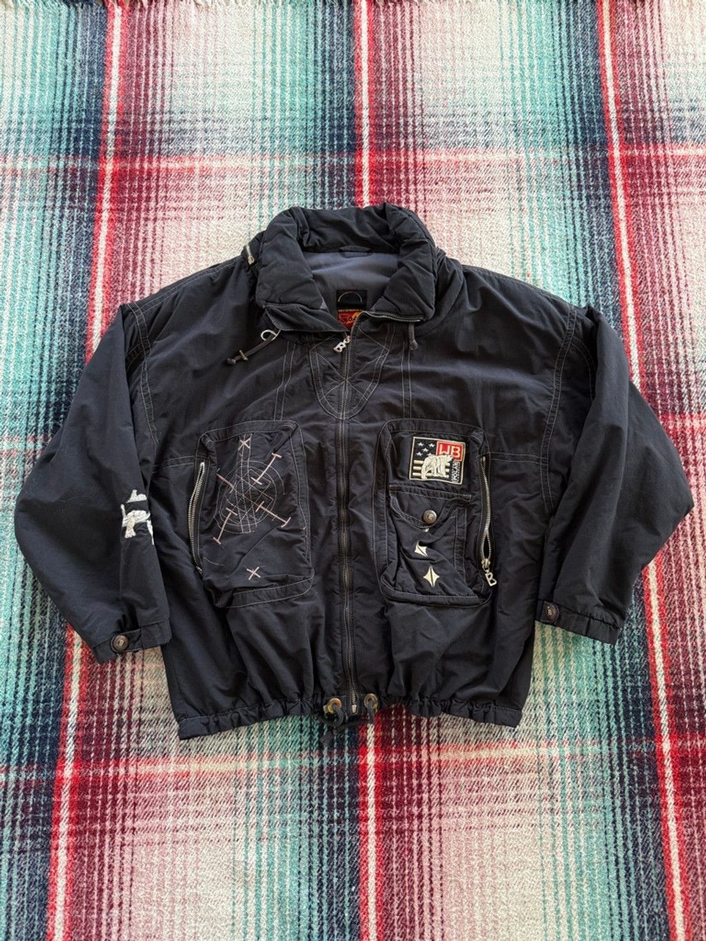 Bogner Vintage Bogner Black Sled Team Jacket L with Embroidery Size US L / EU 52-54 / 3 - 1 Thumbnail