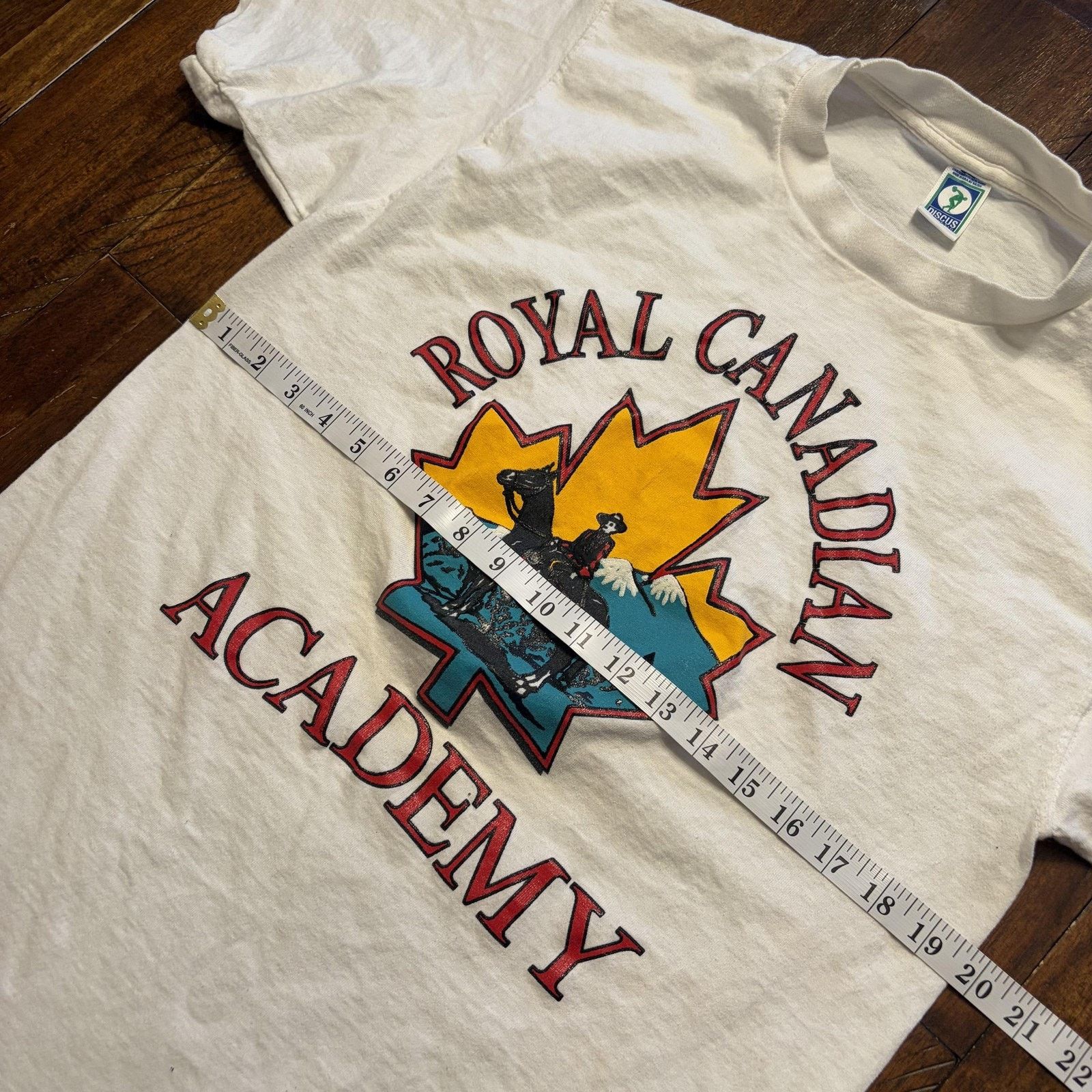 Vintage Vtg Royal Canadian Academy Shirt Mens L T-Shirt Discus USA Size US L / EU 52-54 / 3 - 9 Thumbnail