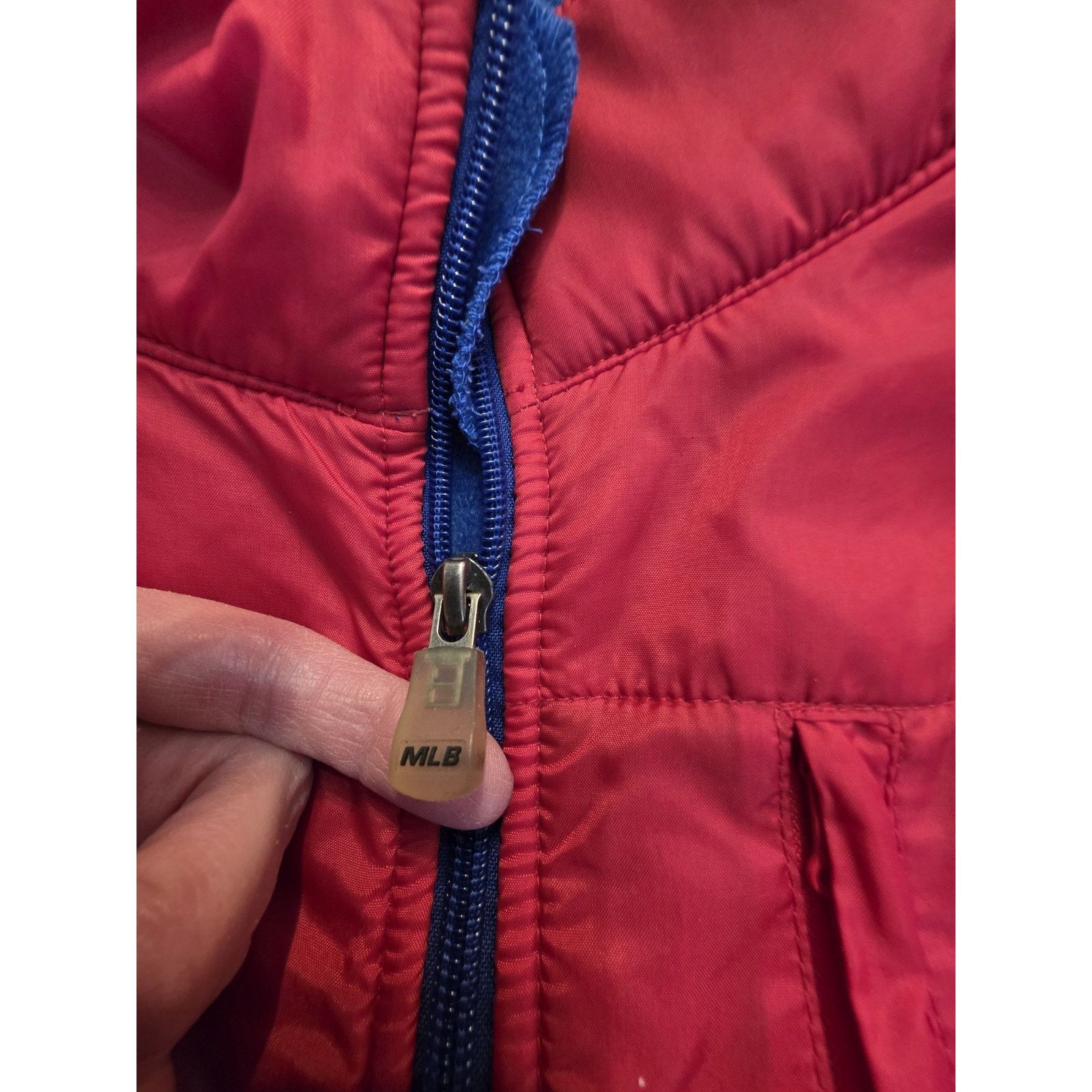 Majestic Kansas Jayhawks fleece jacket is a Majestic brand product Size US XL / EU 56 / 4 - 4 Thumbnail