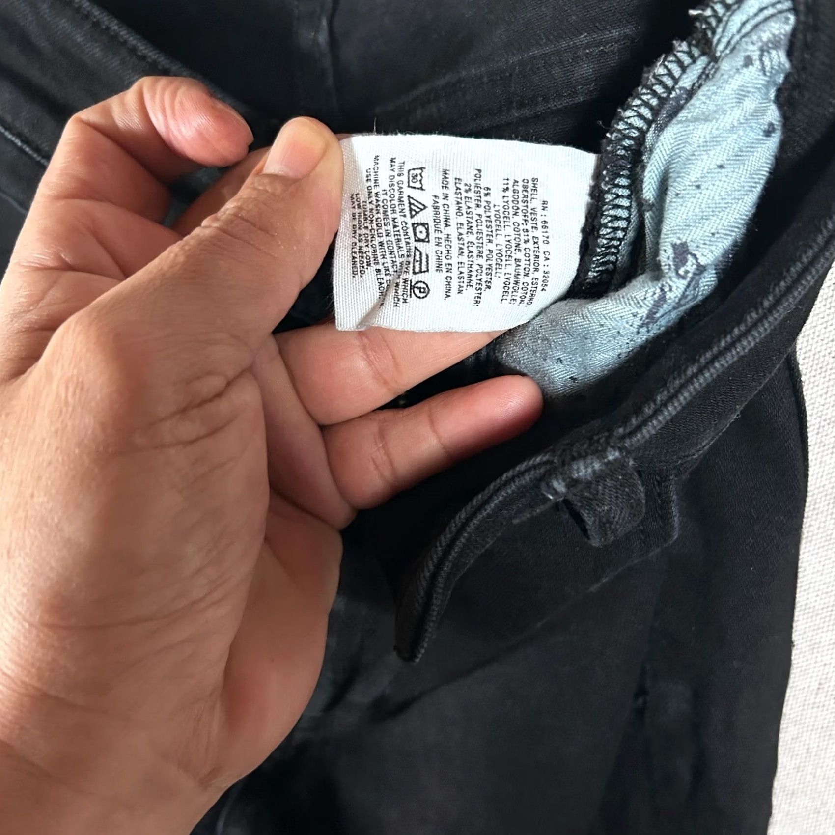 Vintage Pilcro and the Letterpress High-Rise Skinny Jeans Black Raw Hem 27 Size 27" / US 4 / IT 40 - 4 Thumbnail