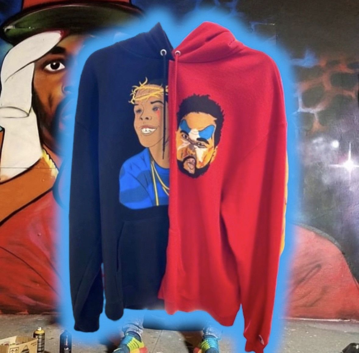 Rap Tees DeViLs ReJeCTs 👹❌ FLyGoD 🤲🏼 ReBiRTH ♻️ HOoDie Size US L / EU 52-54 / 3 - 3 Thumbnail