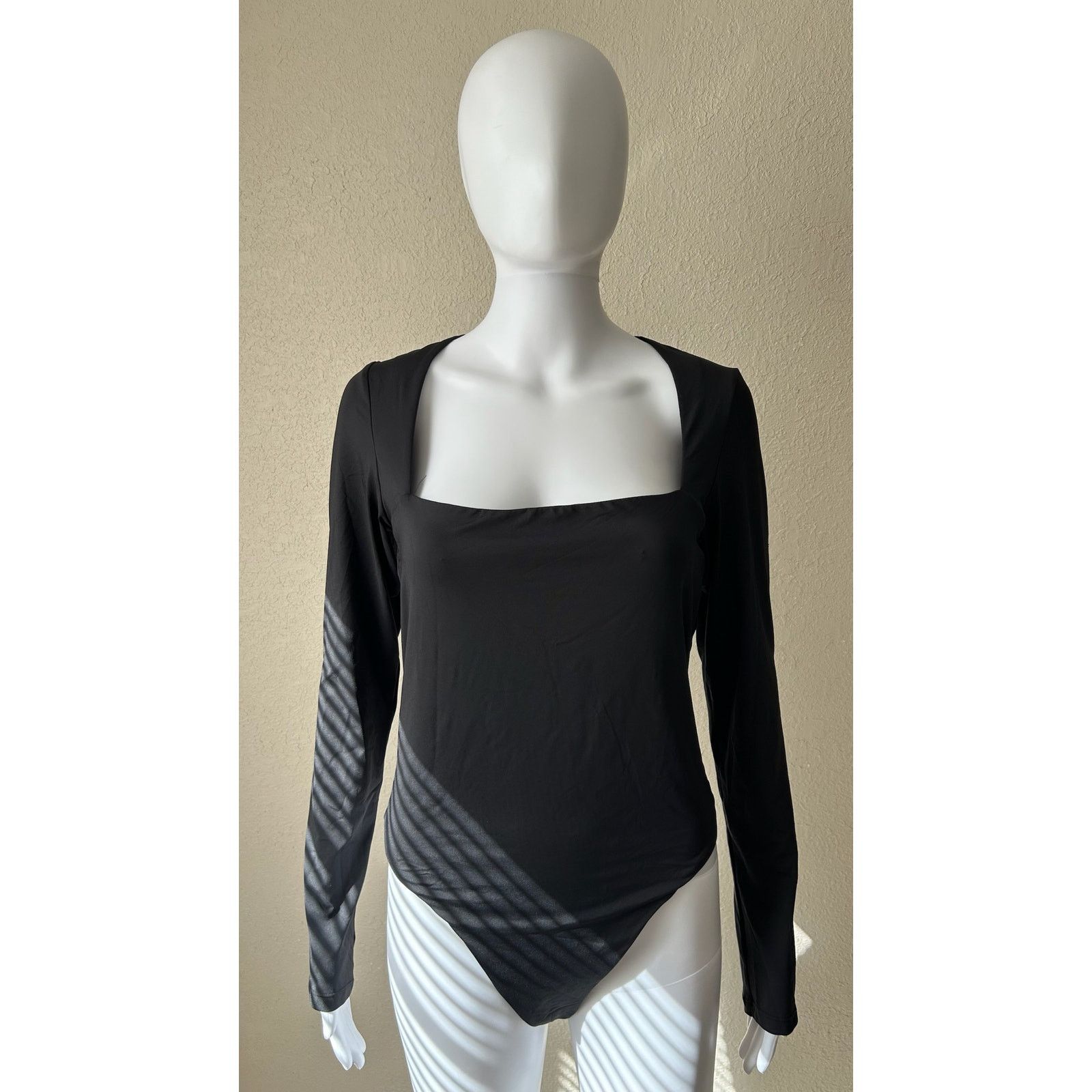 Other Qinsen | Square Neck Long Sleeve Bodysuit | NWT | XL Size XL / US 12-14 / IT 48-50 - 1 Thumbnail
