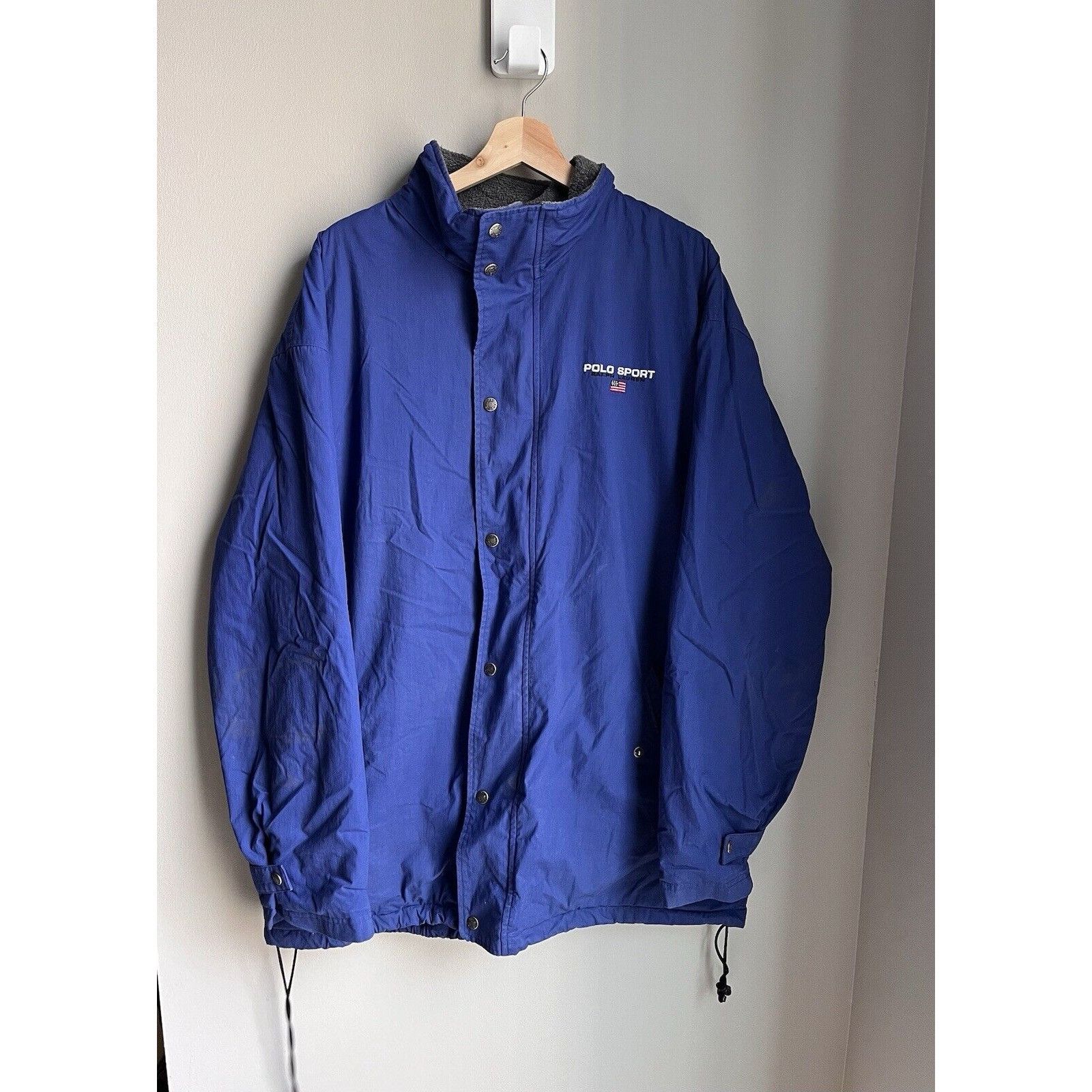 Polo Ralph Lauren VINTAGE POLO SPORT RALPH LAUREN BLUE PARKA WINDBREAKER XL Size US XL / EU 56 / 4 - 1 Thumbnail