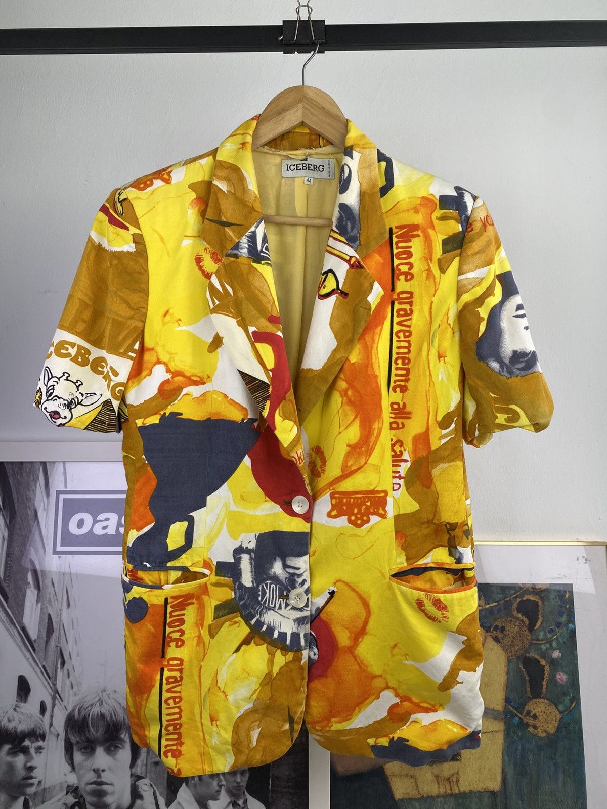 Japanese Brand 90’s Iceberg Smoking Kills Short Sleeve Blazer Jacket Size S / US 4 / IT 40 - 1 Thumbnail