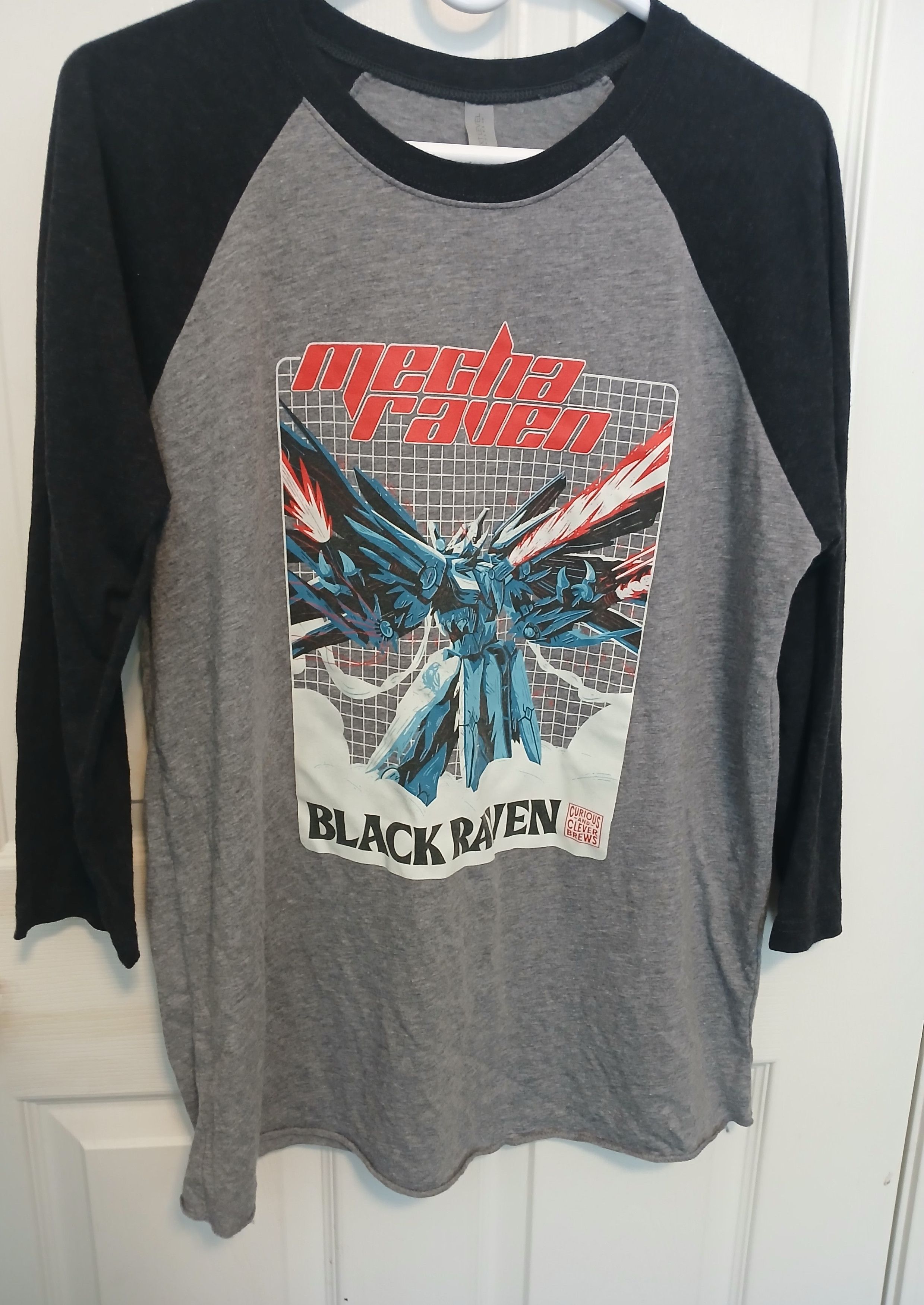 Vintage Black Raven brewery Mecha Raven Beer Baseball Shirt Size US L / EU 52-54 / 3 - 1 Thumbnail