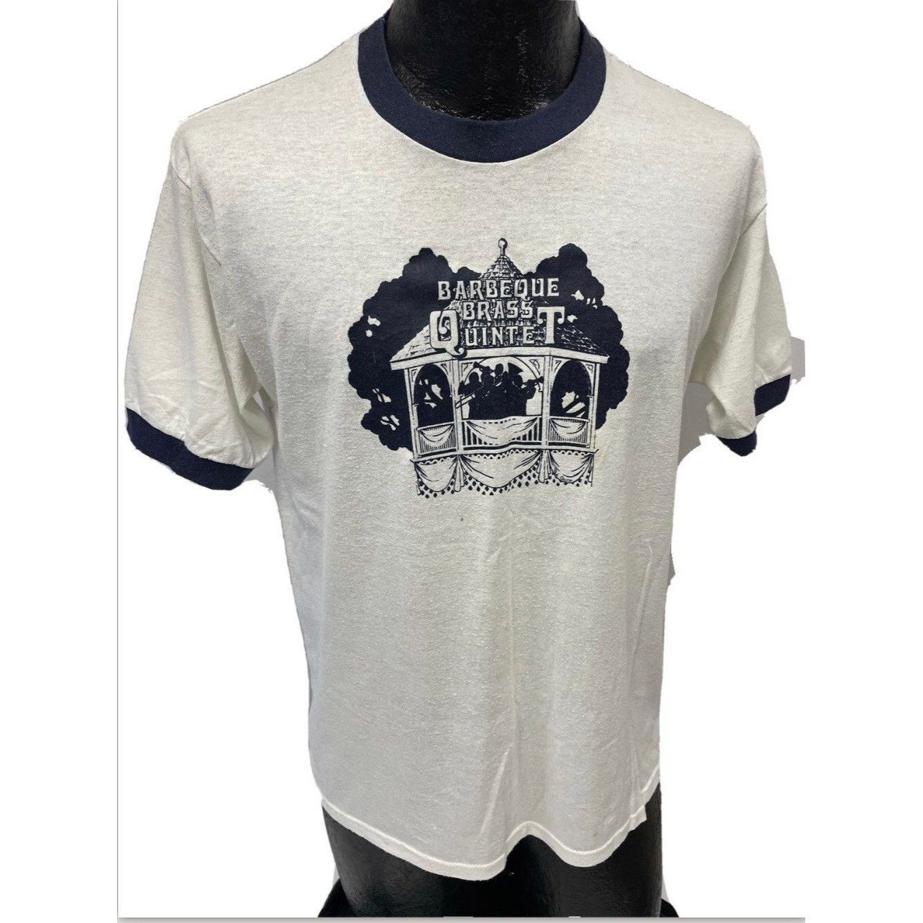 Other Vtg Russell USA made BBQ Barbeque Brass Quintet Soft T Shirt Size US L / EU 52-54 / 3 - 1 Thumbnail