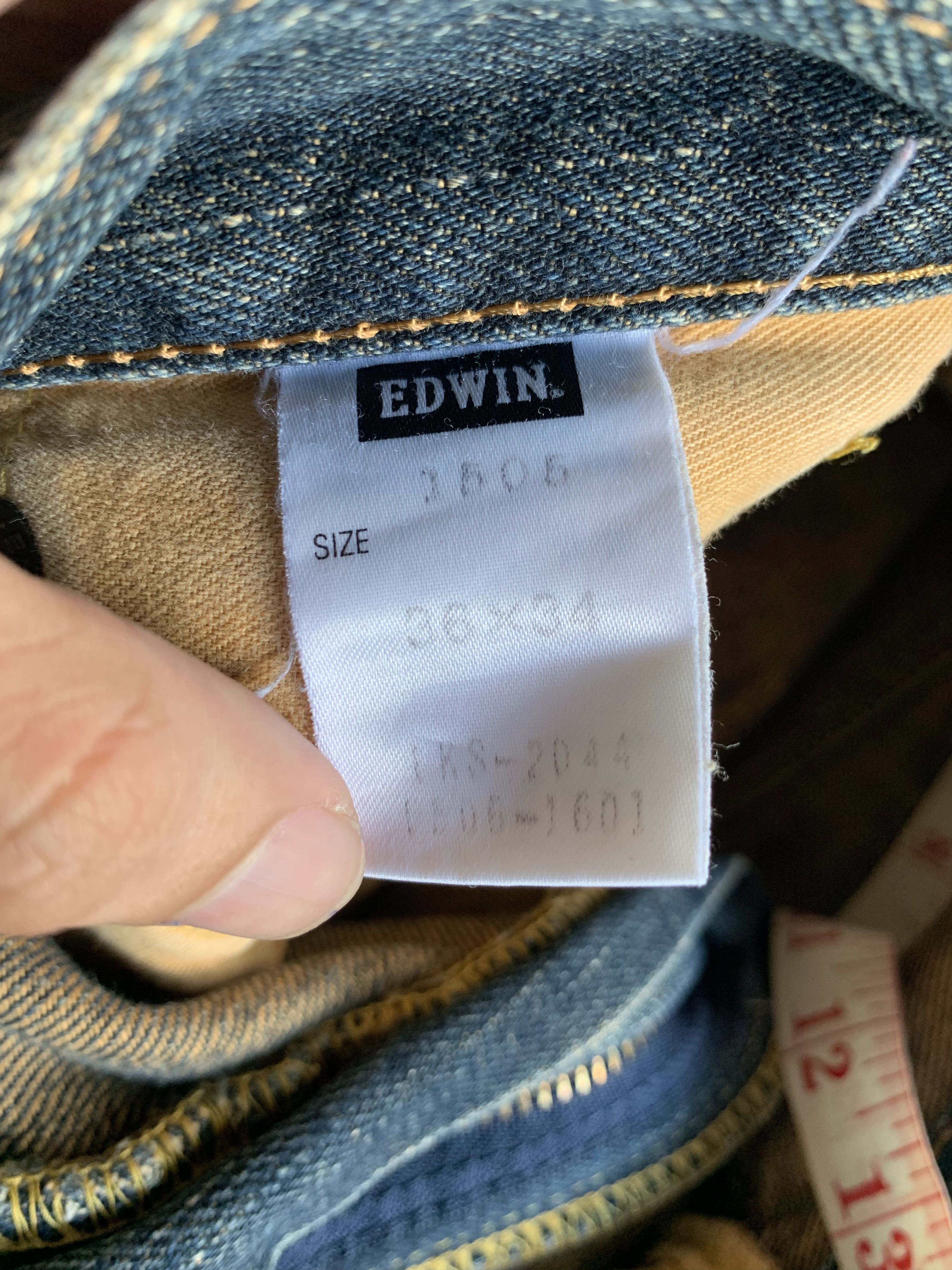 Edwin VINTAGE EDWIN 505Z BAGGY SELVEDGE RUSTY DISTRESSED DENIM Size US 36 / EU 52 - 16 Thumbnail