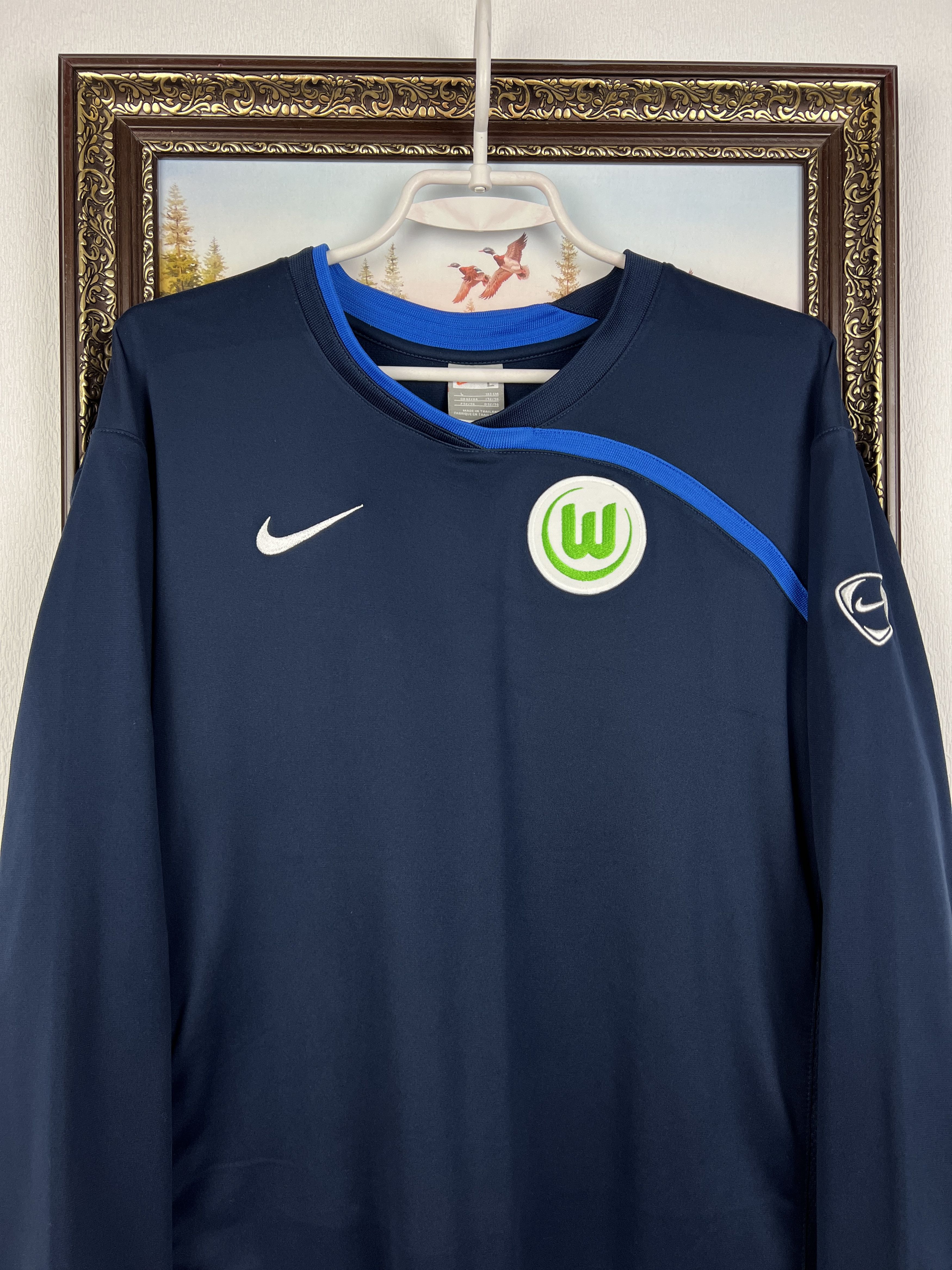 Nike VfL Wolfsburg Football Sweatshirt Jacket Train Track Top Size US L / EU 52-54 / 3 - 2 Thumbnail