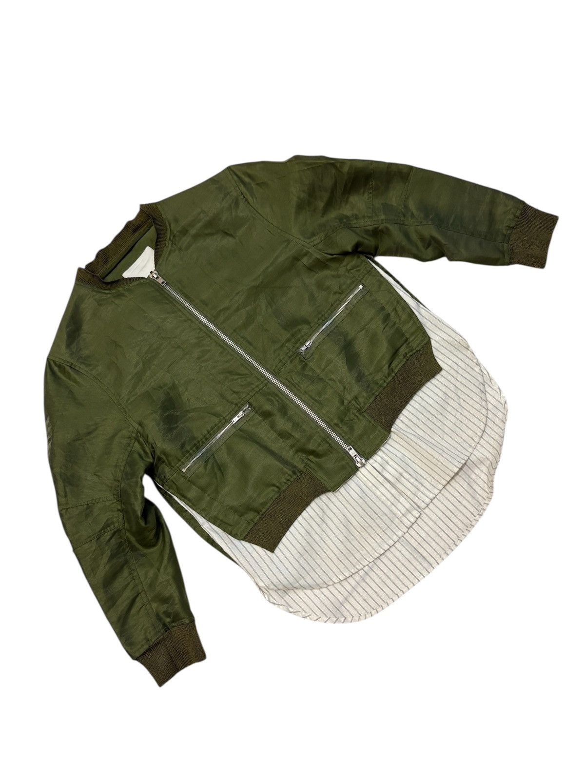 3.1 Phillip Lim Phillip Lim Layered Bomber Jacket Size M / US 6-8 / IT 42-44 - 5 Thumbnail