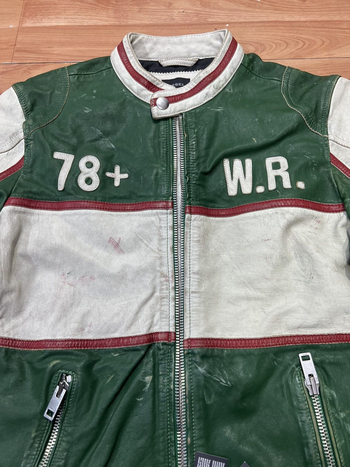 Diesel Diesel L- RACING WOLF Leather jacket size L Size US L / EU 52-54 / 3 - 10 Thumbnail