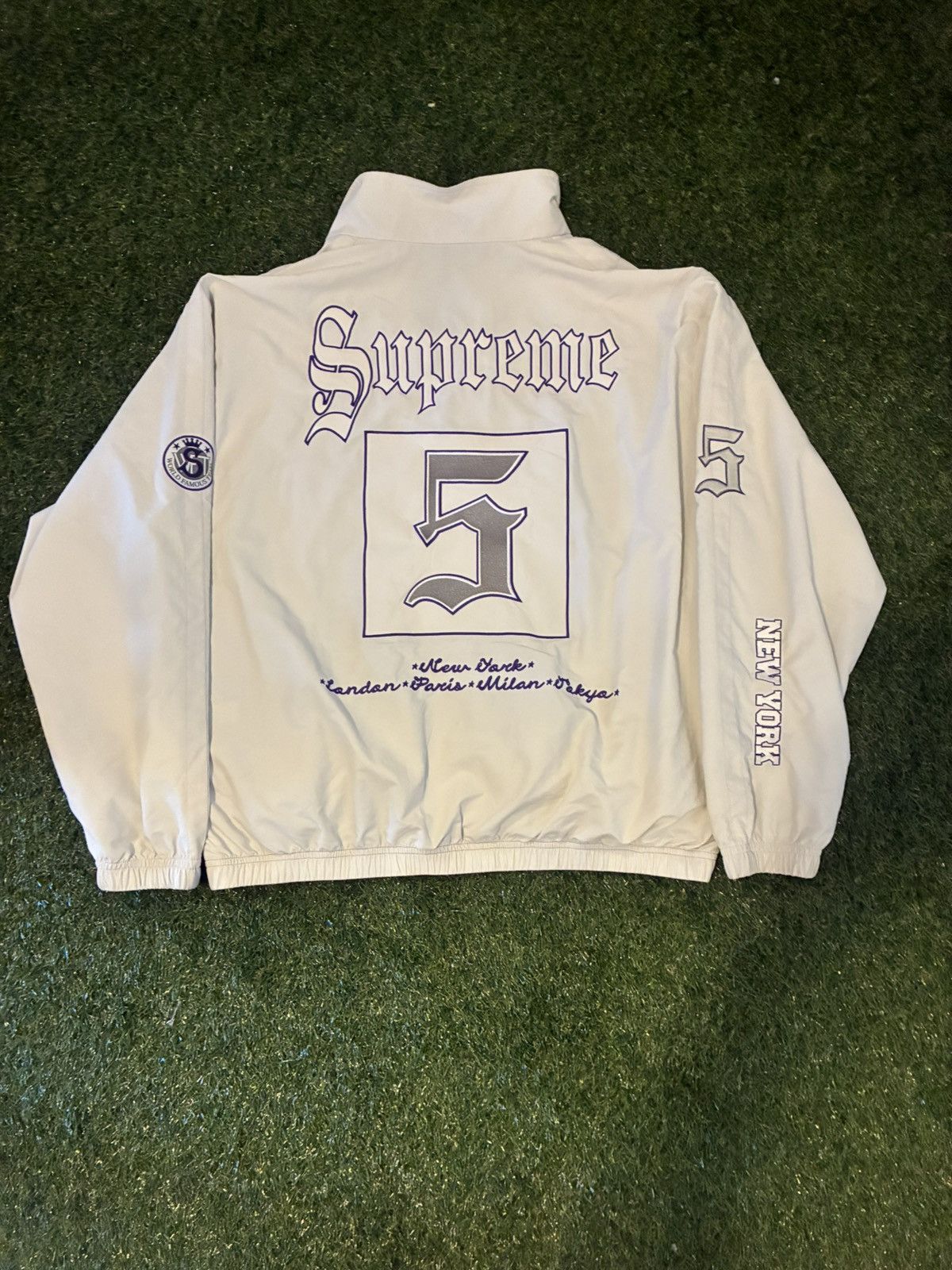 Supreme Supreme Old English Arc Coaches Jacket | Grailed