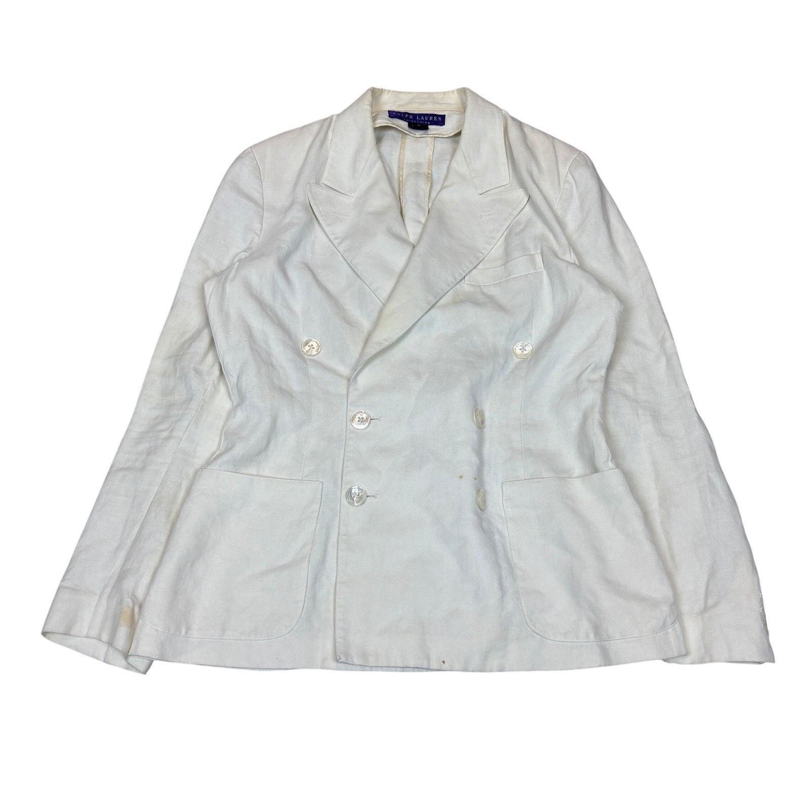 Ralph Lauren Ralph Lauren Purple Label Women's Hemp Blazer Size 10 Size L / US 10 / IT 46 - 1 Thumbnail