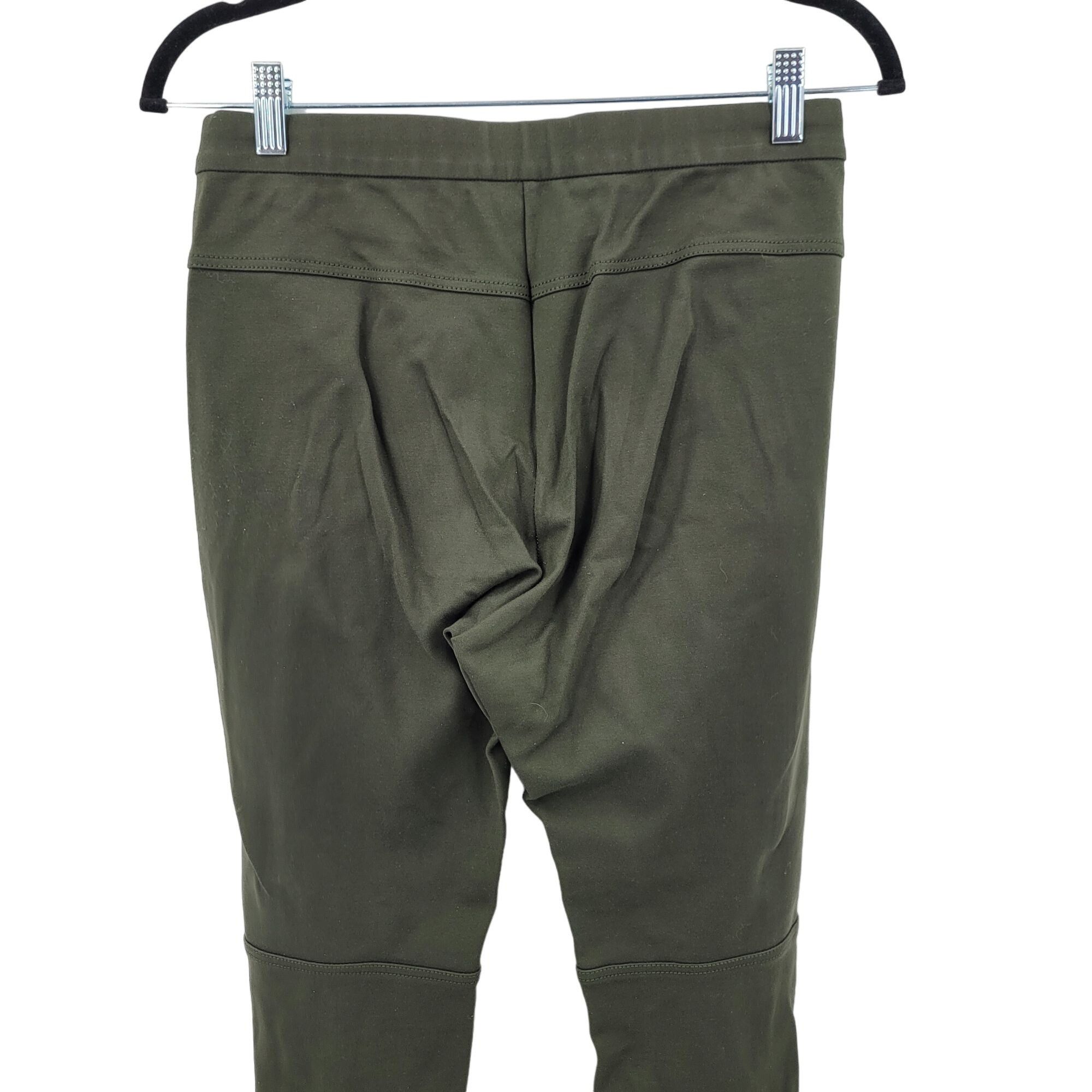 Other BCBGMaxAzria Christopher Olive Green Leggings Moto Pants M Z Size 27" / US 4 / IT 40 - 8 Thumbnail