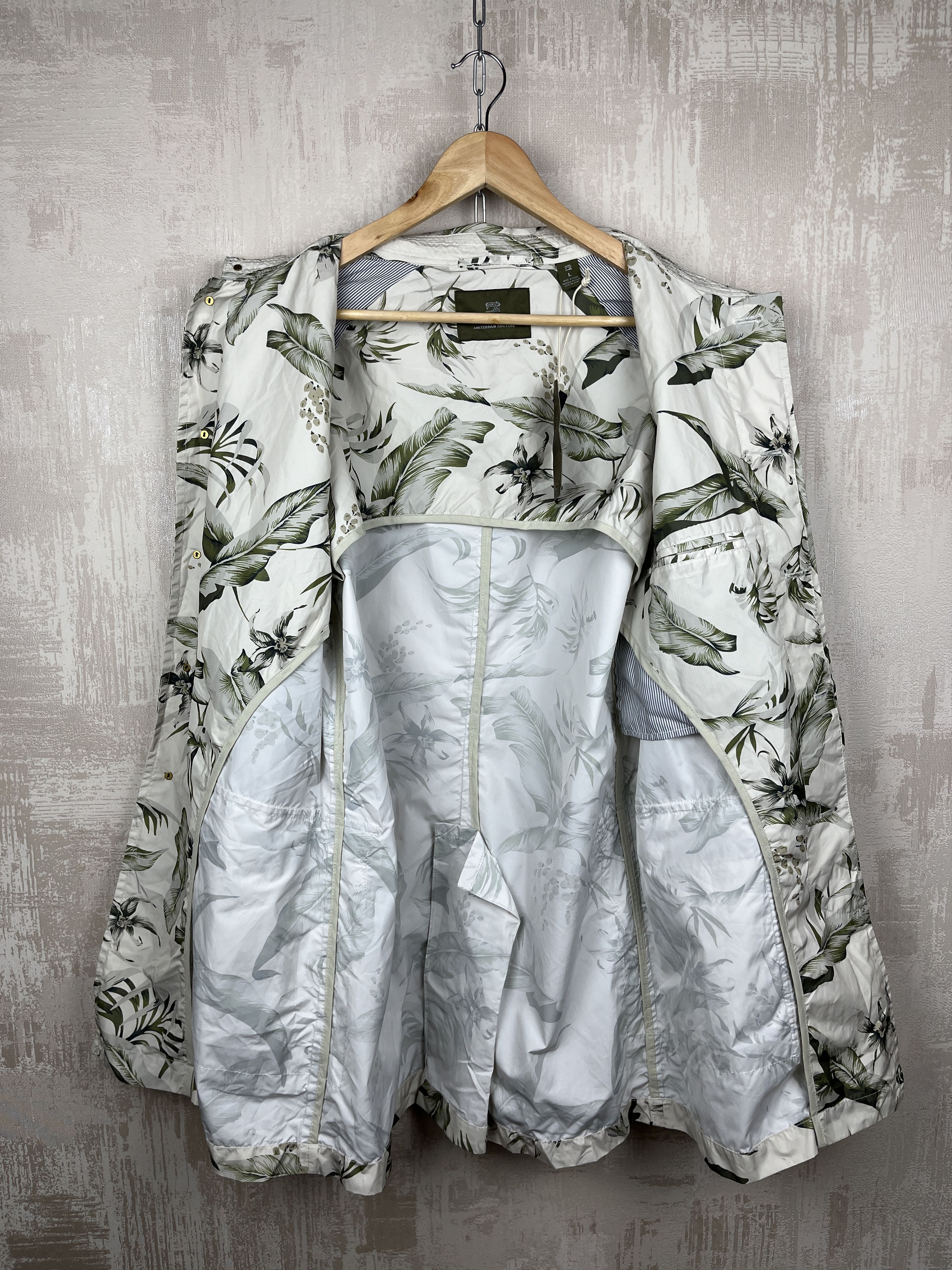 Scotch & Soda SCOTCH & SODA Tropic Pattern Lightweight Long Jacket Size US L / EU 52-54 / 3 - 10 Thumbnail