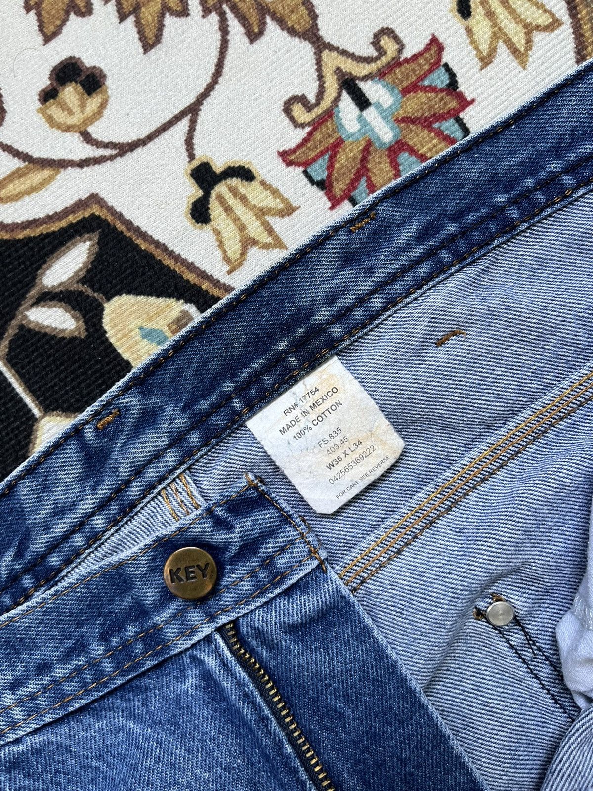 Designer × Other × Vintage Vintage key jeans double knee Size US 38 / EU 54 - 4 Thumbnail