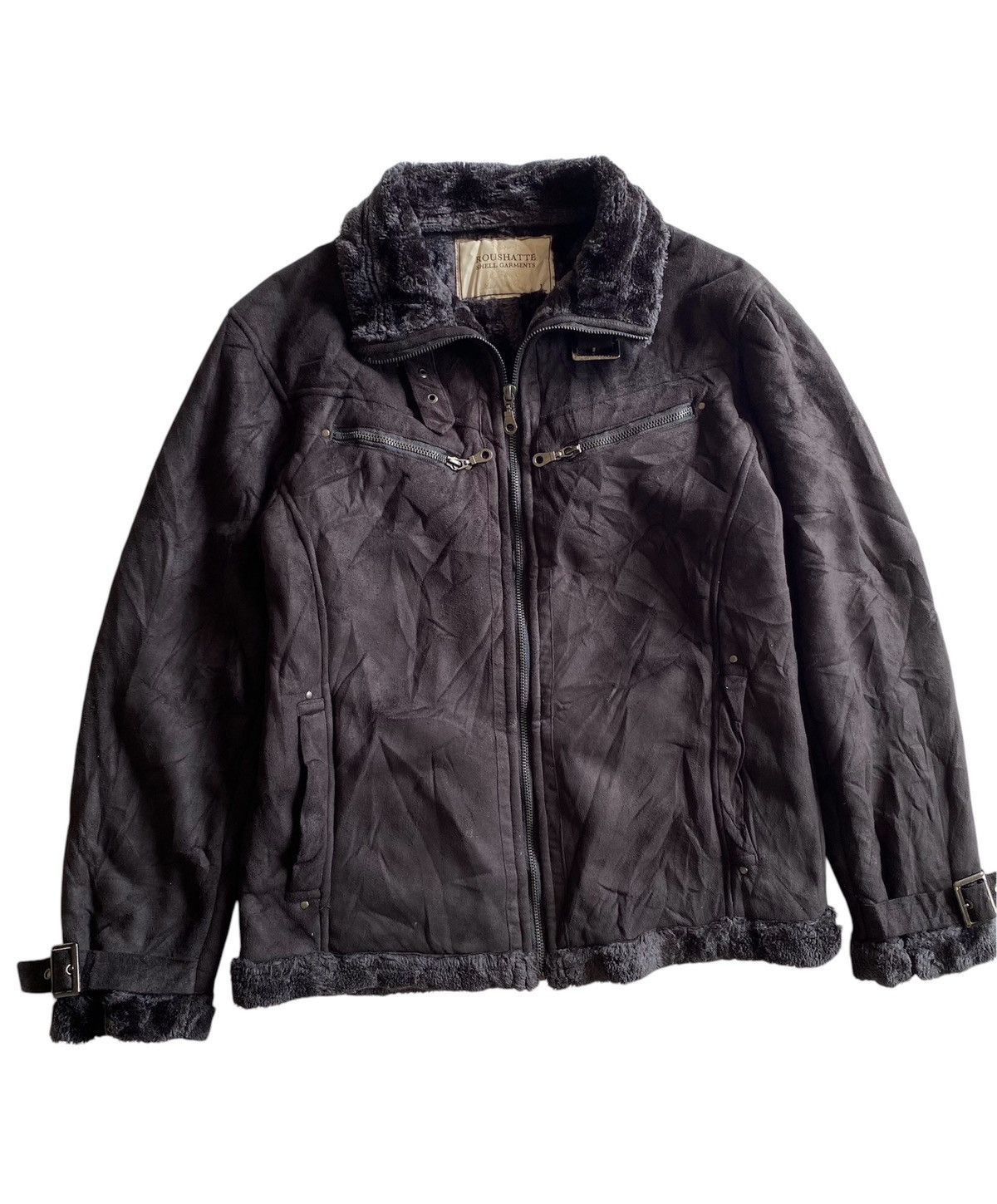 If Six Was Nine × Japanese Brand × Le Grande Bleu (L.G.B.) japanesebrand Roushatte fur linning black jacket Size US L / EU 52-54 / 3 - 4 Thumbnail