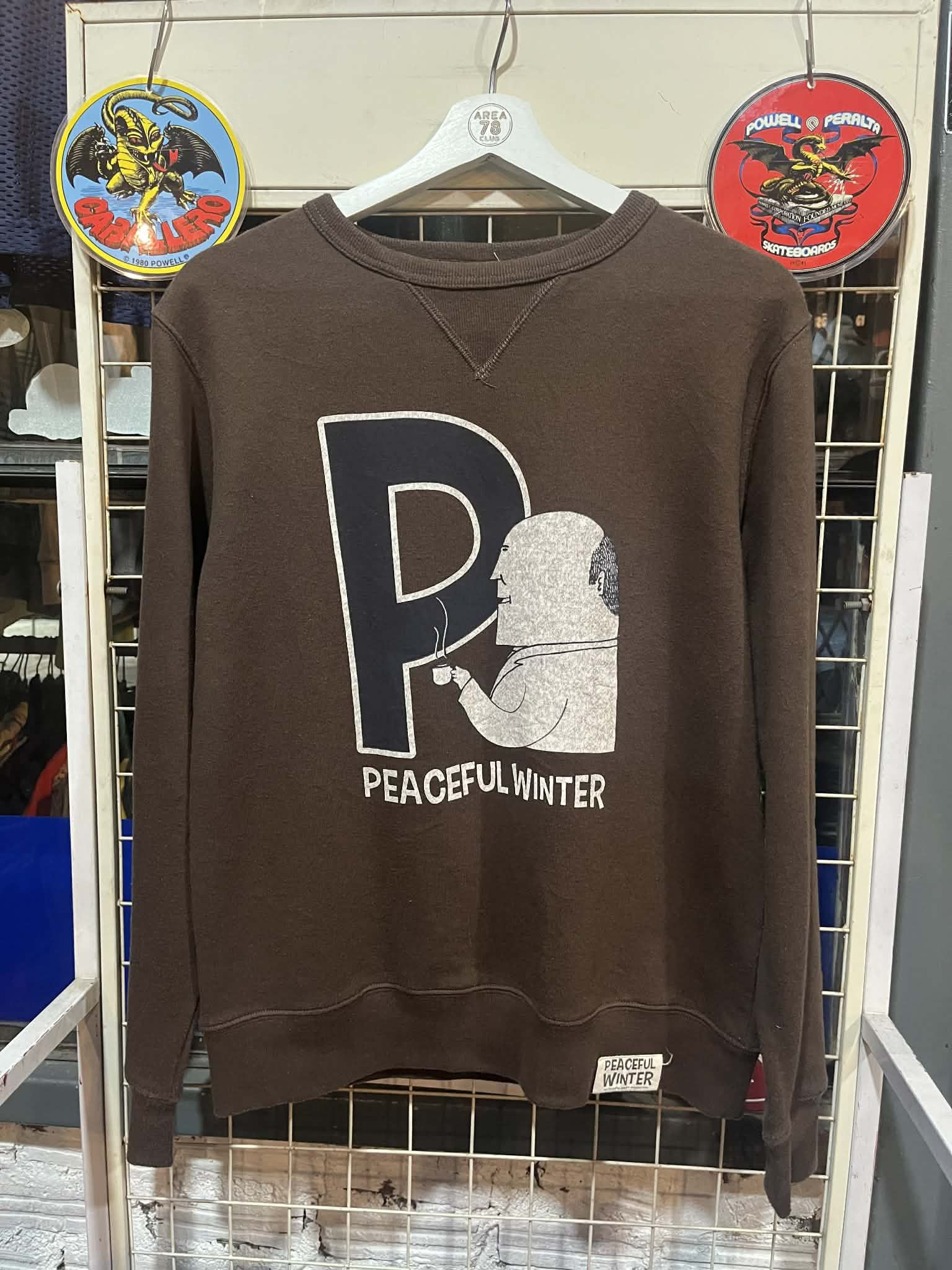 Japanese Brand Peaceful Puppet Akimoto Tsukue Winter Sweatshirt Size US M / EU 48-50 / 2 - 1 Thumbnail