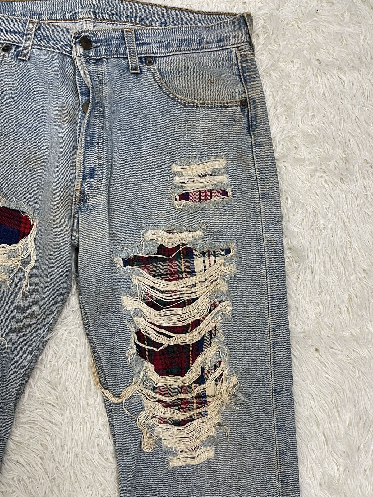 Levi's Custom distressed jeans Fashion Style Size US 35 - 4 Thumbnail