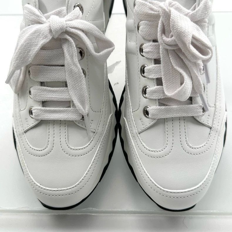 Hermes Hermes White Leather Trail Sneakers Size 36-2506 Size US 6 / IT 36 - 5 Thumbnail