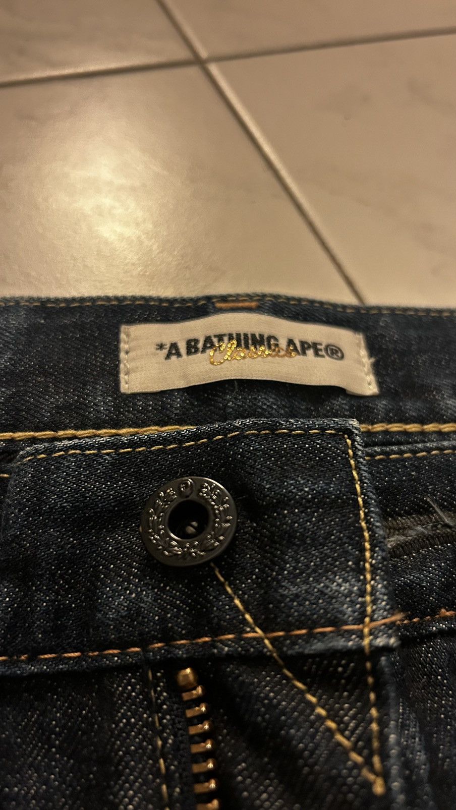 Bape SHARK LOGO BAPE JEANS Size US 35 - 3 Thumbnail