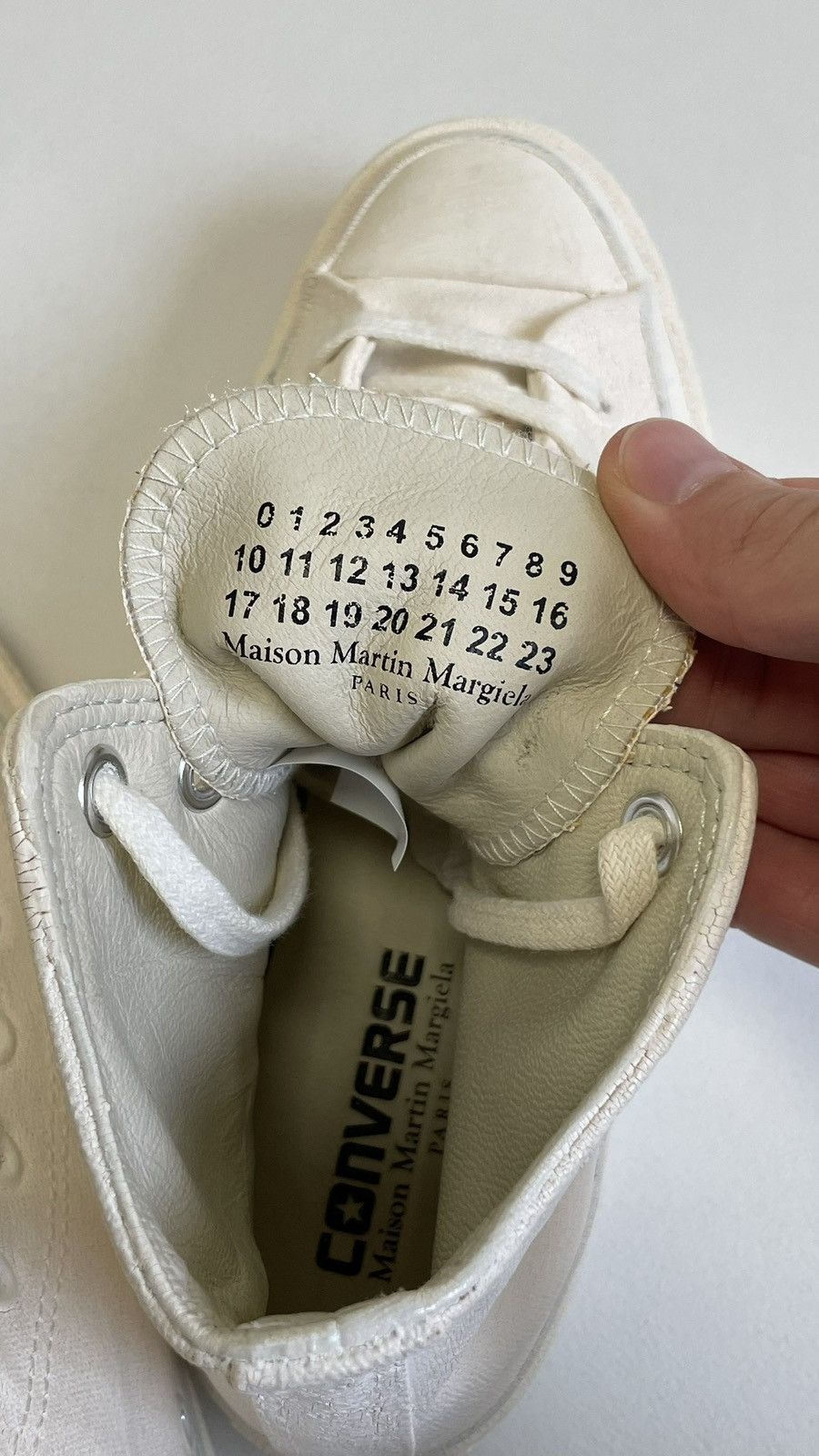 Converse × Maison Margiela S/S 14 Painted Chuck Taylor Sneakers Size US 7 / IT 37 - 15 Thumbnail