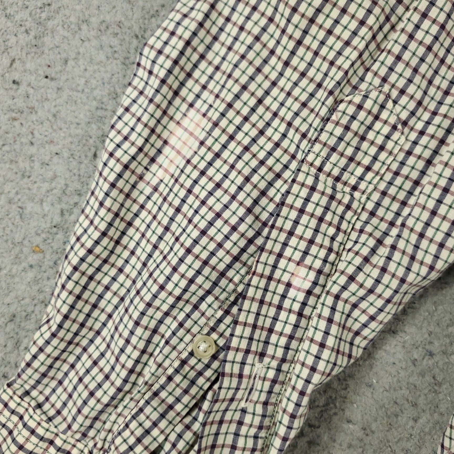 Brooks Brothers VINTAGE Brooks Brothers Shirt Mens 15.5 Blue Plaid Dress Button Up Long Sleeve Cotton Regular Classic Size 40R - 3 Thumbnail